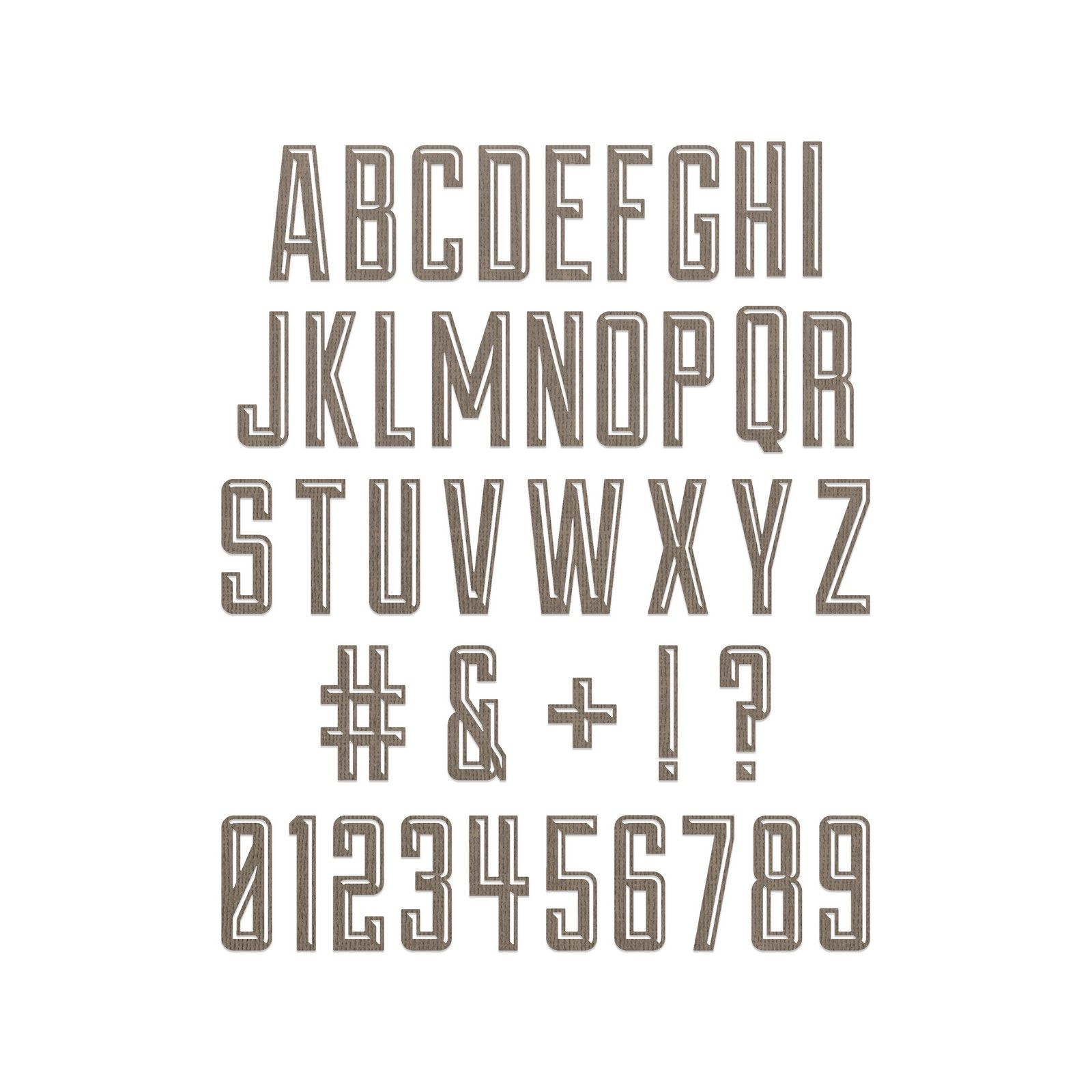 Sizzix • Tim Holtz Thinlits Die Set Alphanumeric Emporium 41pcs