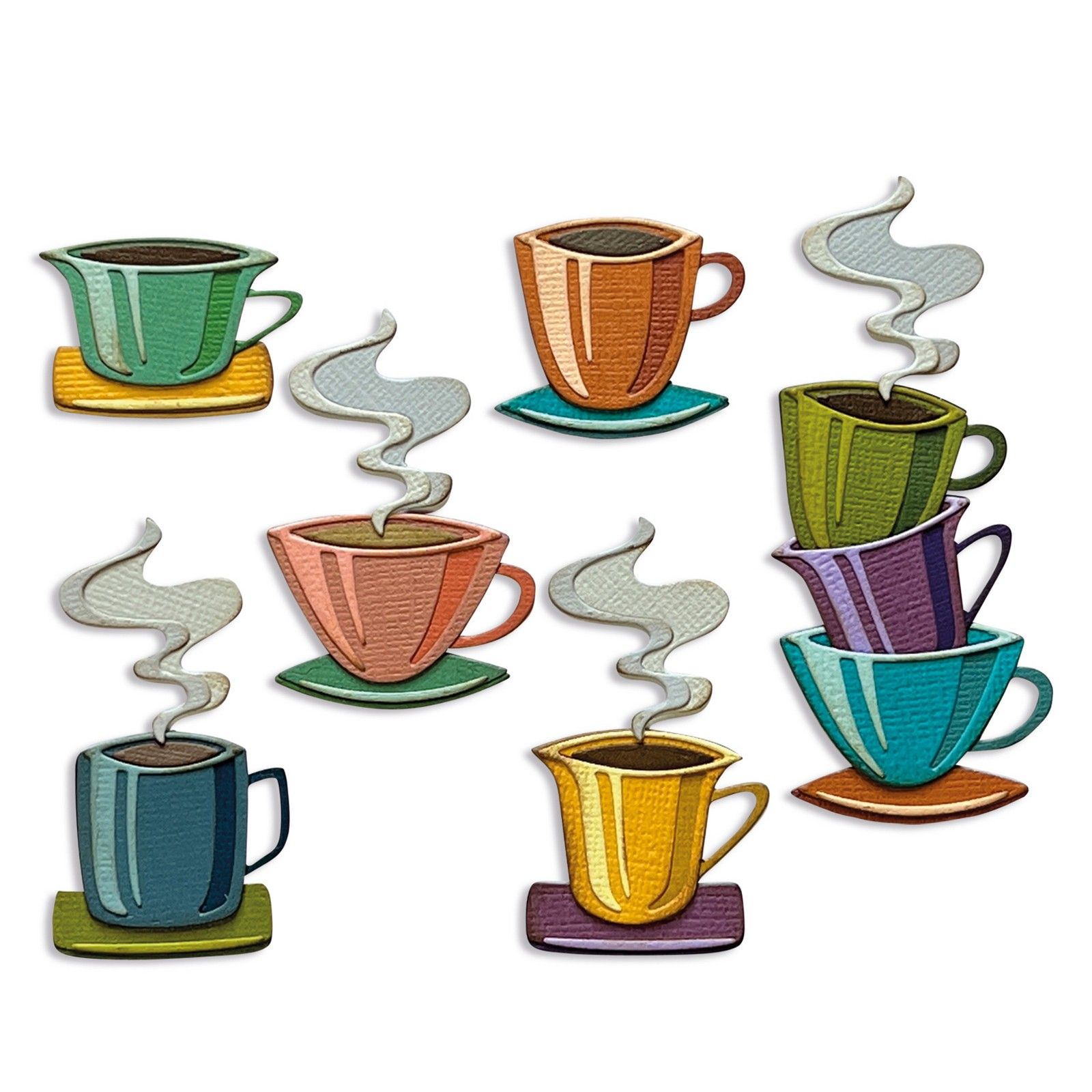 Sizzix • Tim Holtz Thinlits Die Set Papercut Café 28pcs