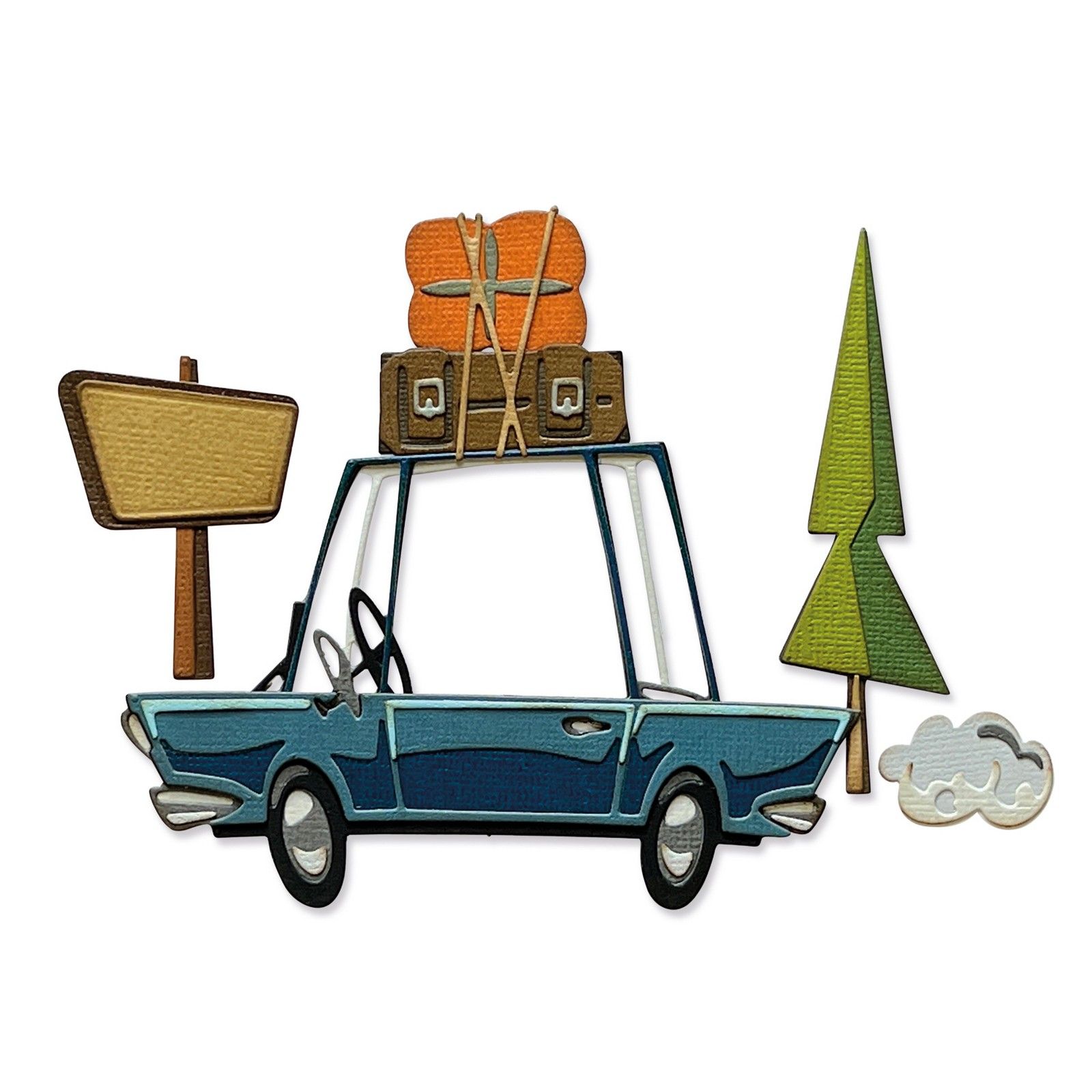 Sizzix • Tim Holtz Thinlits Die Set Road Trip Colorize 25pcs