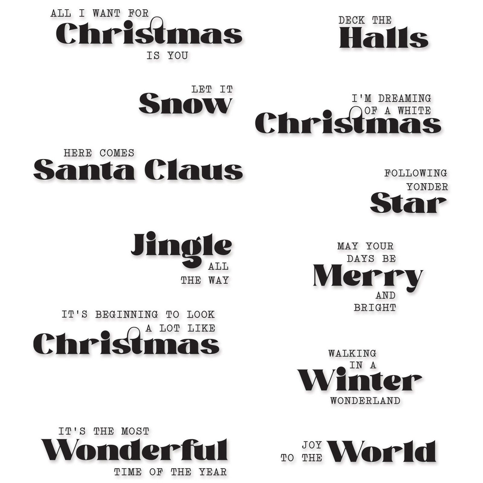 Sizzix • Clear Stamps Seasonal Vibes #2