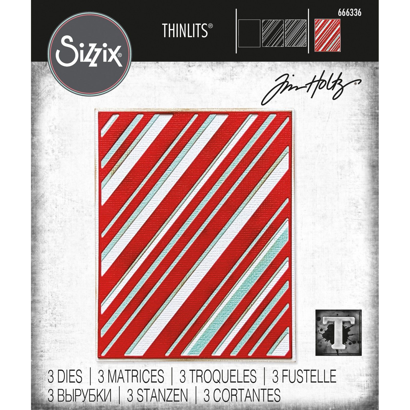 Sizzix • Tim Holtz Thinlits Die Set Layered Stripes