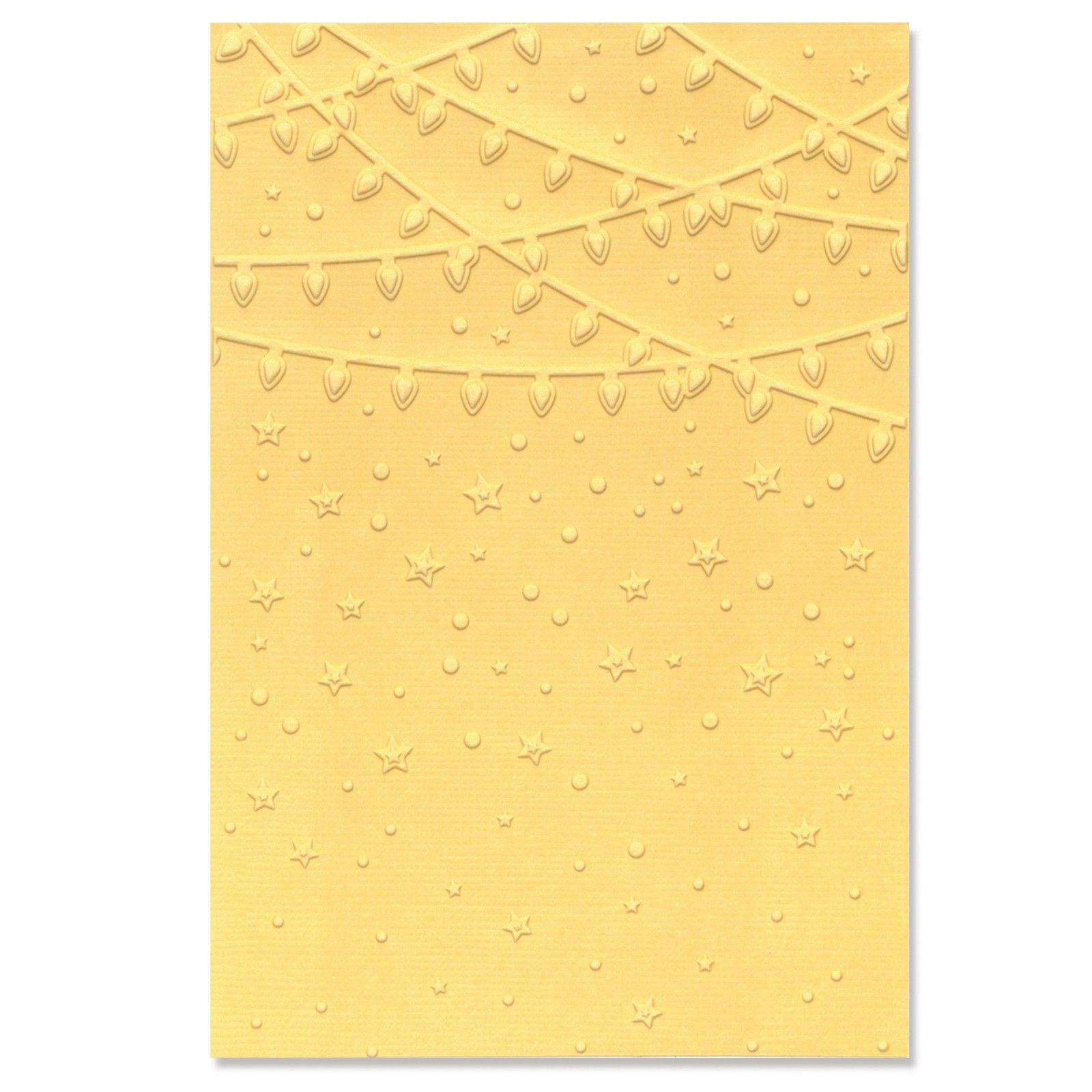 3 x 5 Stars Embossing Folder, Christmas Embossing Folder