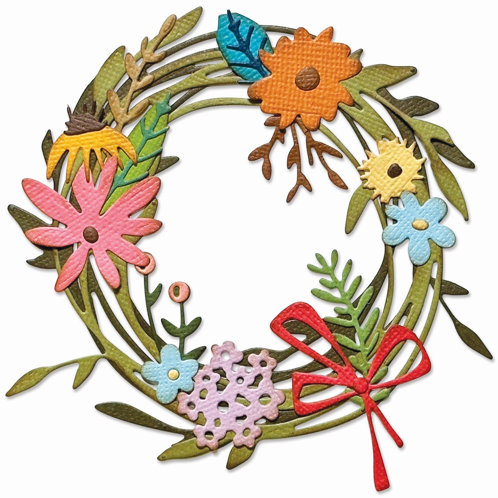 Sizzix • Tim Holtz Thinlits Die Set Vault Funky Floral Wreath