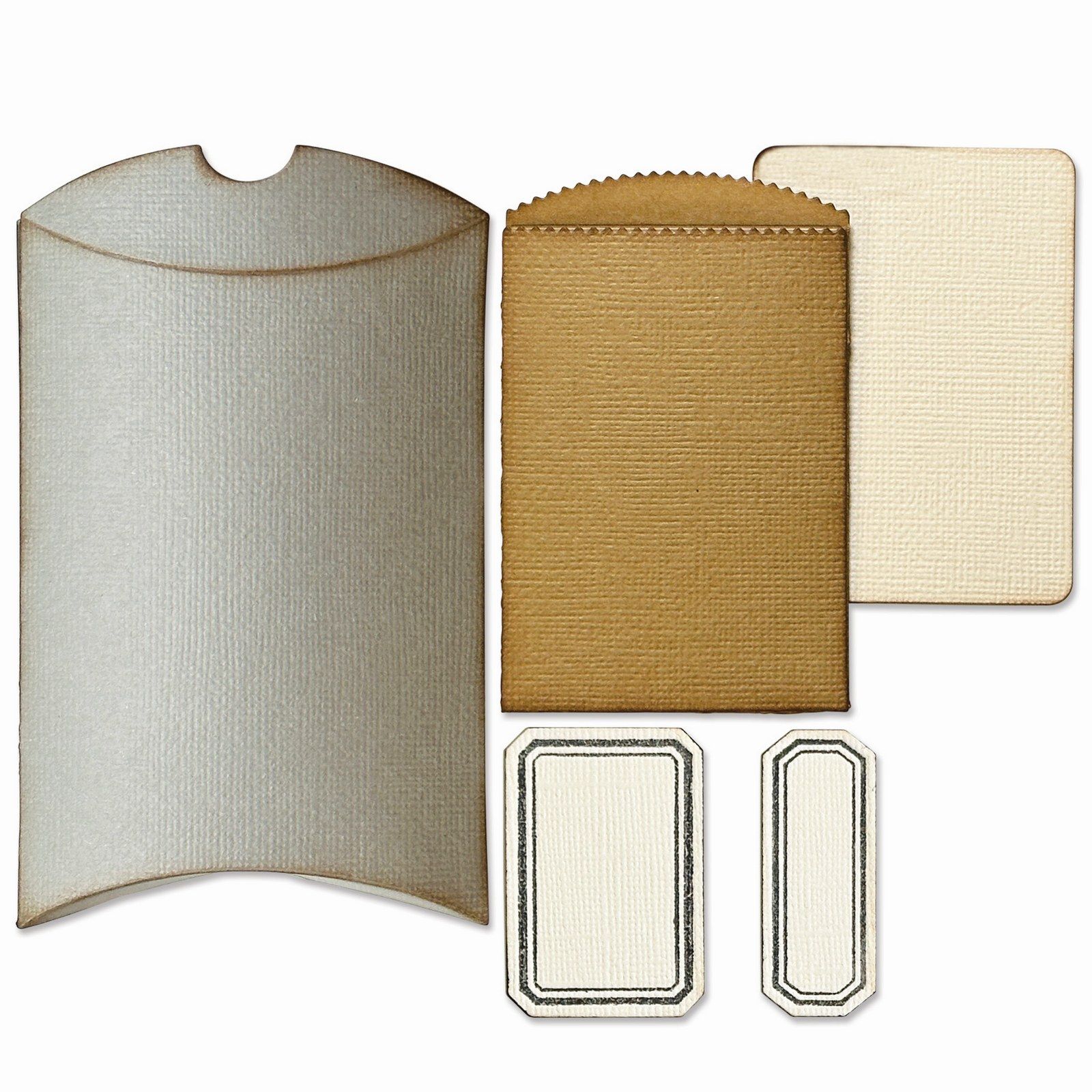 Sizzix • Tim Holtz Thinlits Die Set Vault Pillow Box & Bag