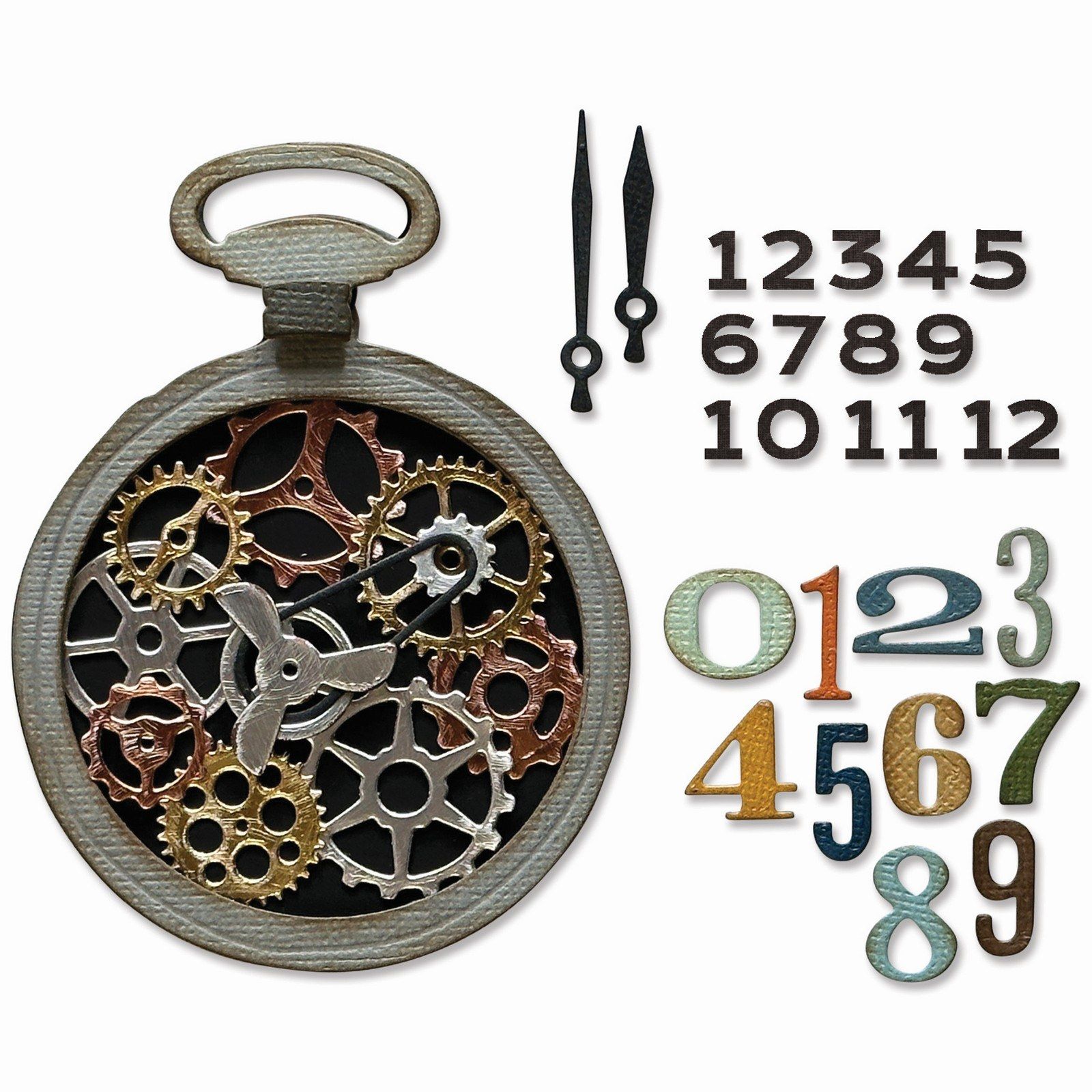 Sizzix • Tim Holtz Thinlits Die Set Vault Watch Gears 29pcs