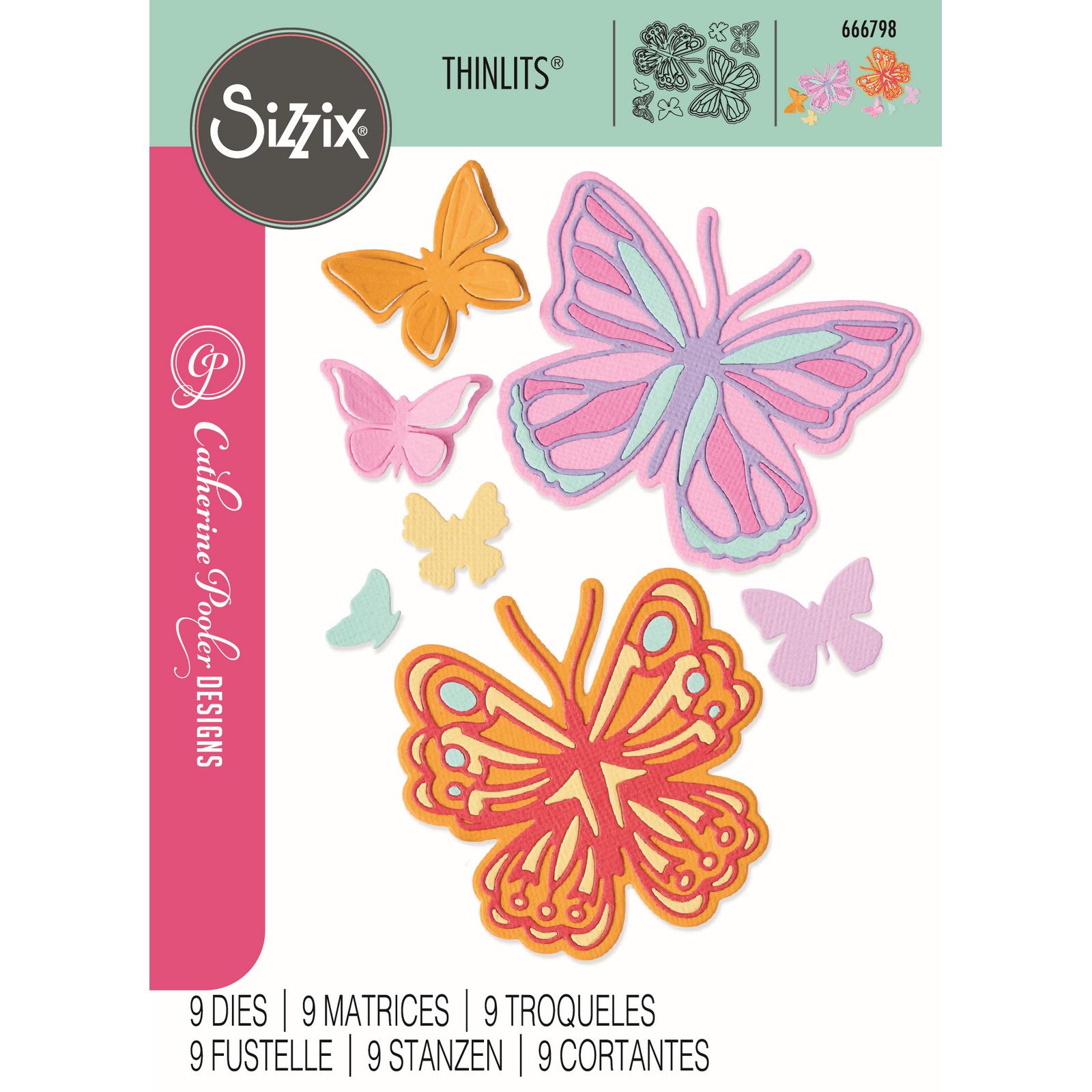Sizzix • Thinlits Die Set Spring Wings 9pcs