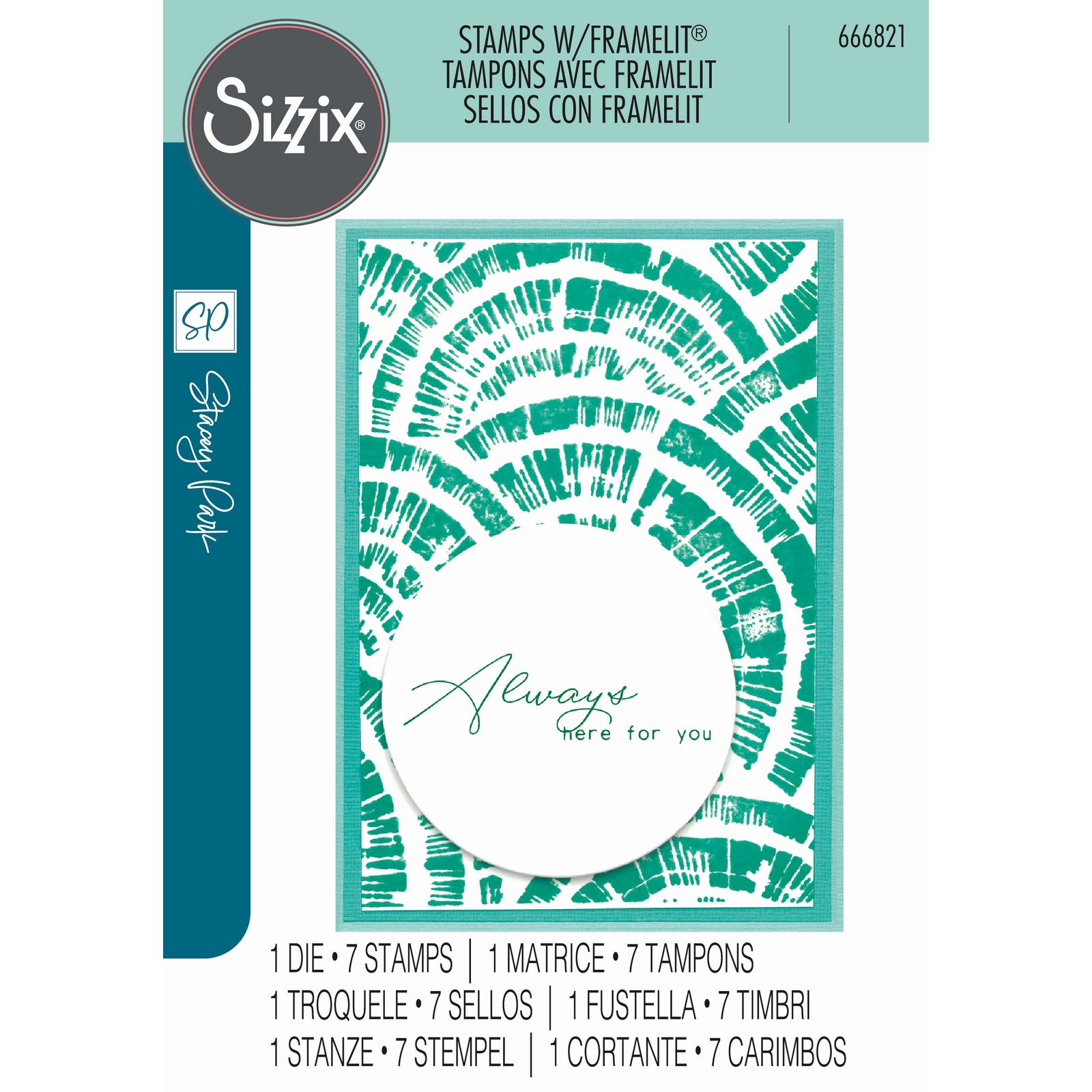 Sizzix • Creative Coordinations Clear Stamps with Framelits Radiance 8pcs
