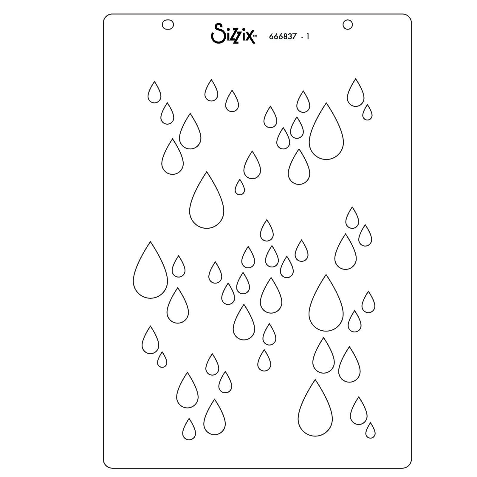 Sizzix • Clear Stamp A5 Set  Drip, drip, drop by Stacey Park