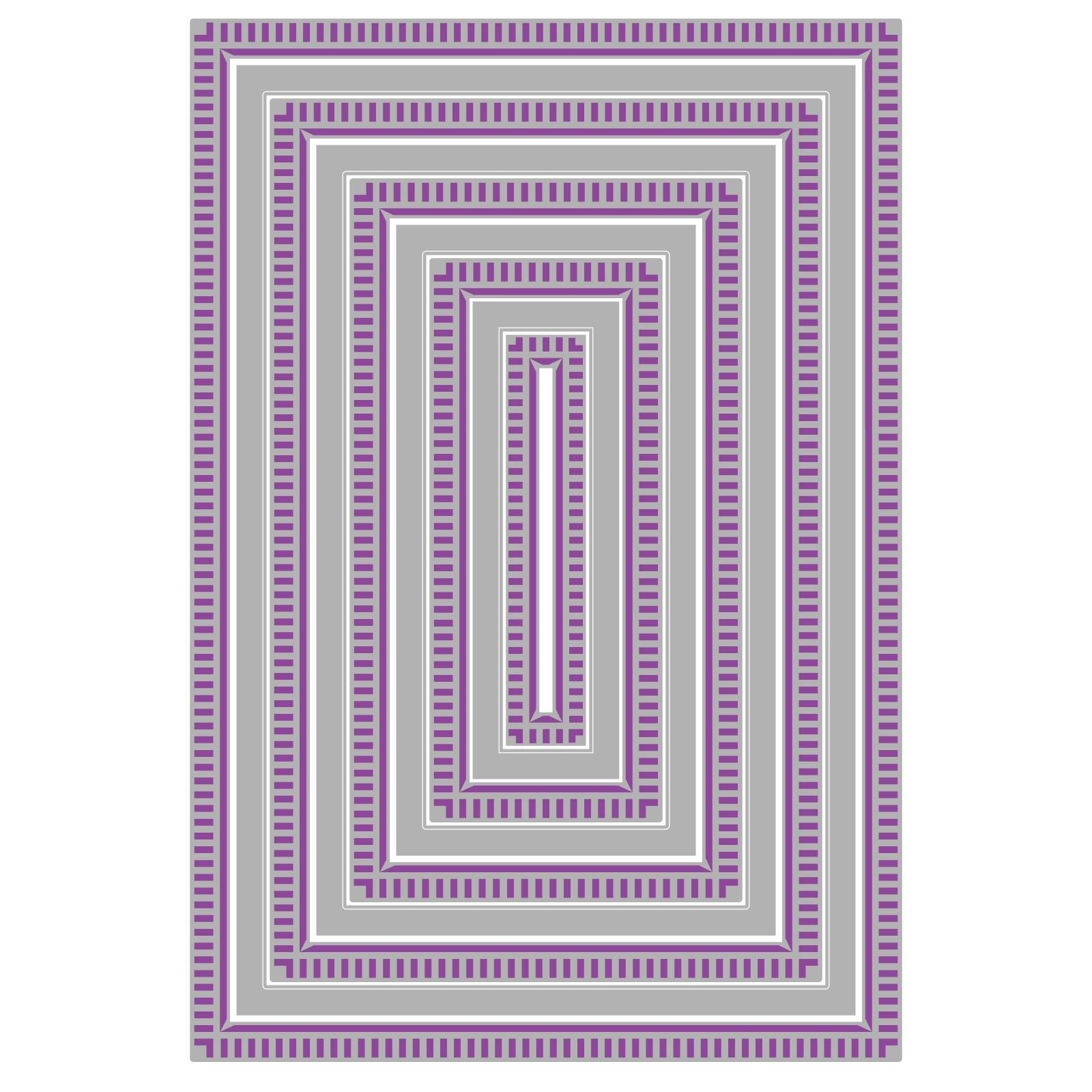 Sizzix • Framelits Die Set 9pcs  Fanciful Reversed, Renee Deco Rectangles