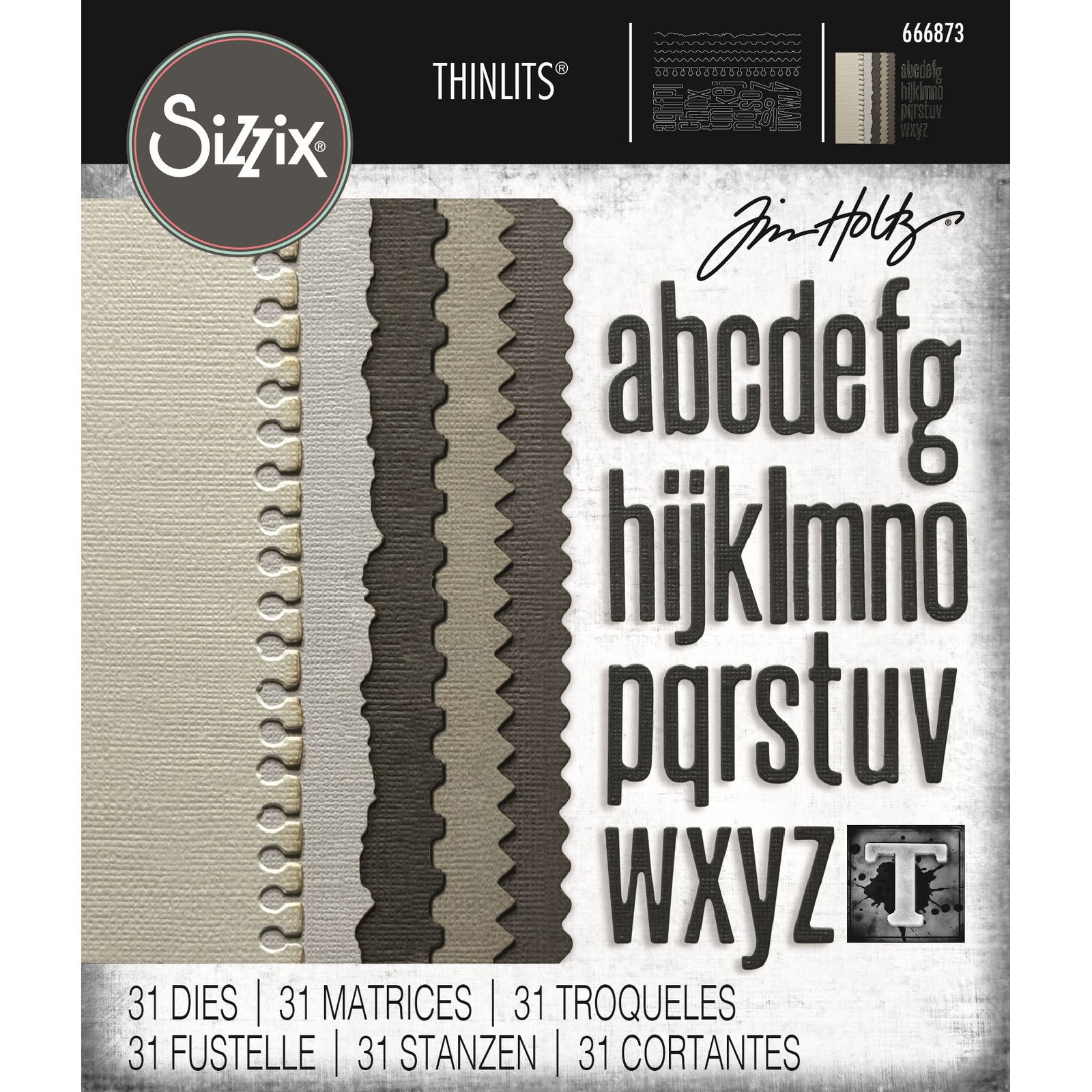 Sizzix • Thinlits 31pcs Die Set Vault Edges by Tim Holtz
