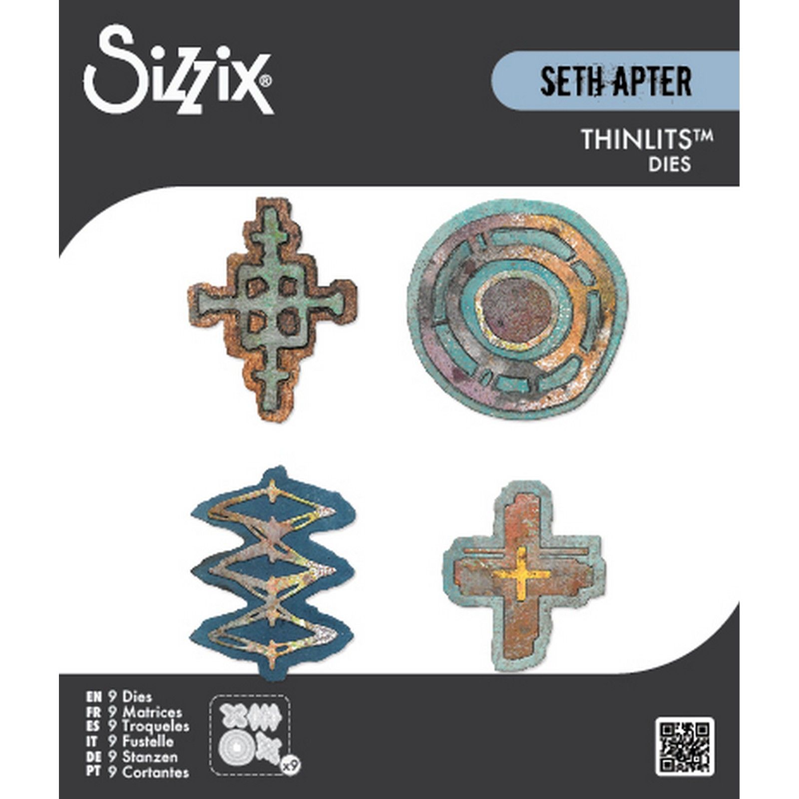 Sizzix • Thinlits  Die Set 9pcs Roundabouts by Seth Apter