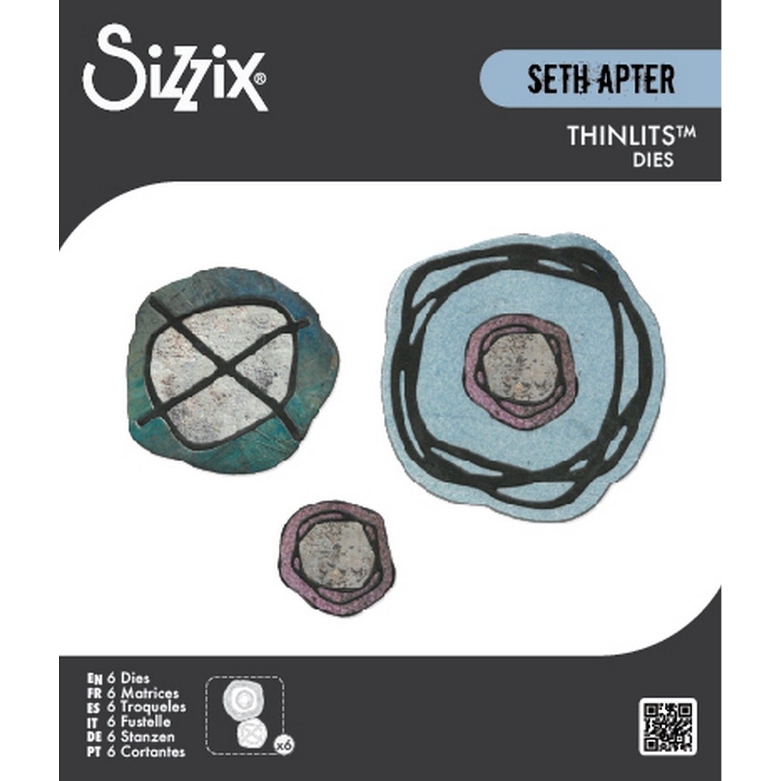 Sizzix • Thinlits Die Set 6pcs Twisters by Seth Apter