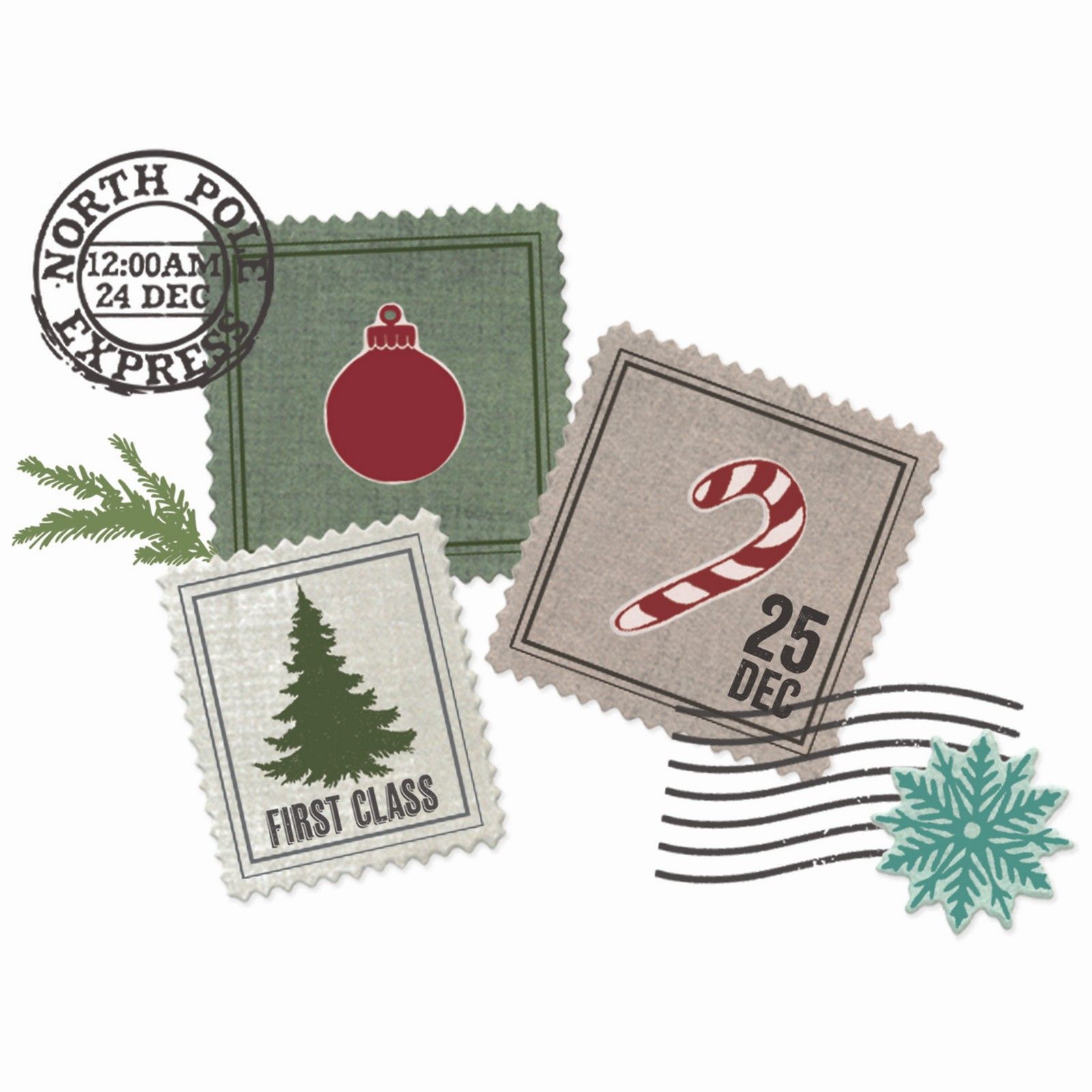 Sizzix • Clear Stamp Set with Framelits Special Delivery by 49 and Market 38pcs