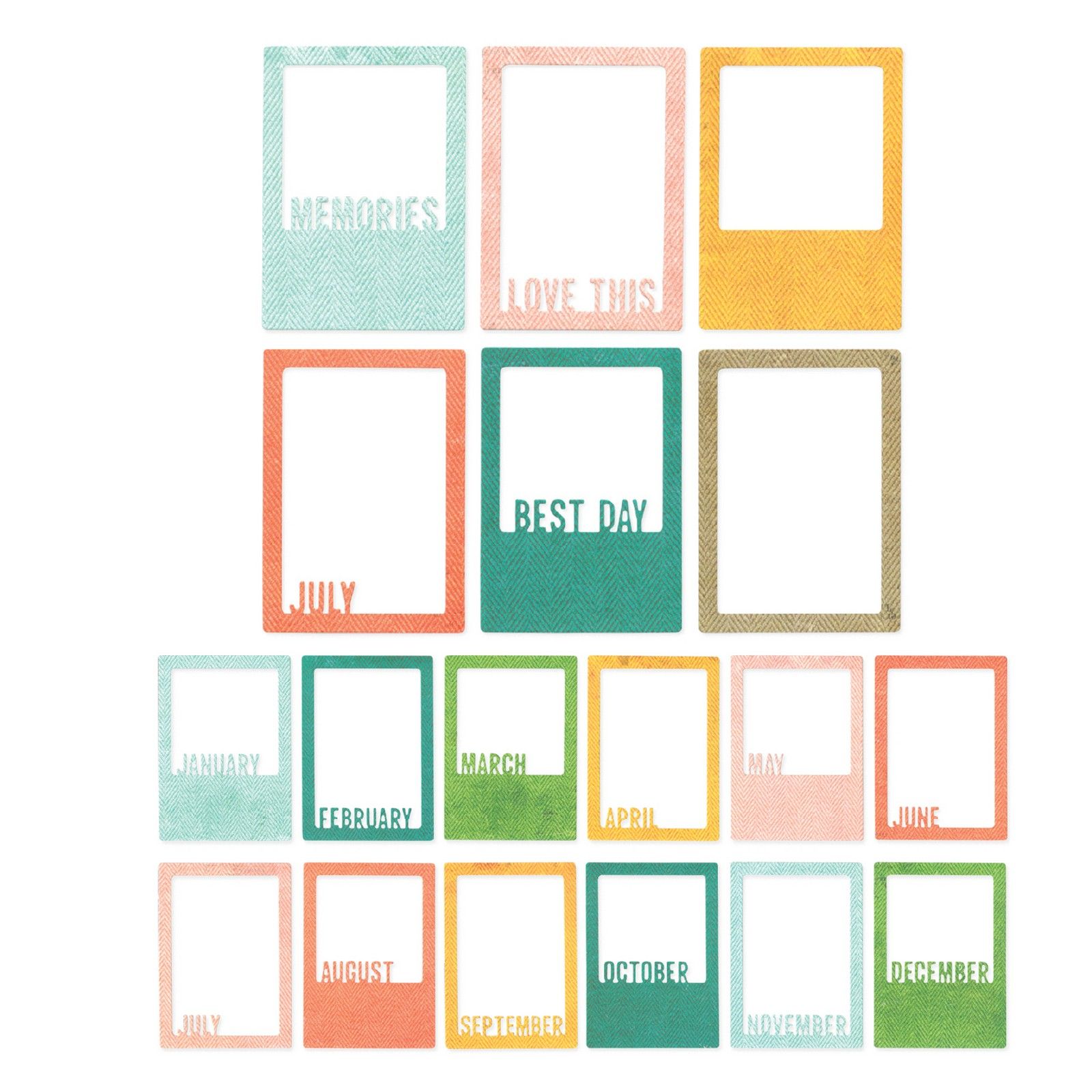 Sizzix • Thinlits Die Set Snap and Swap Instamatic by 49 and Market 19pcs