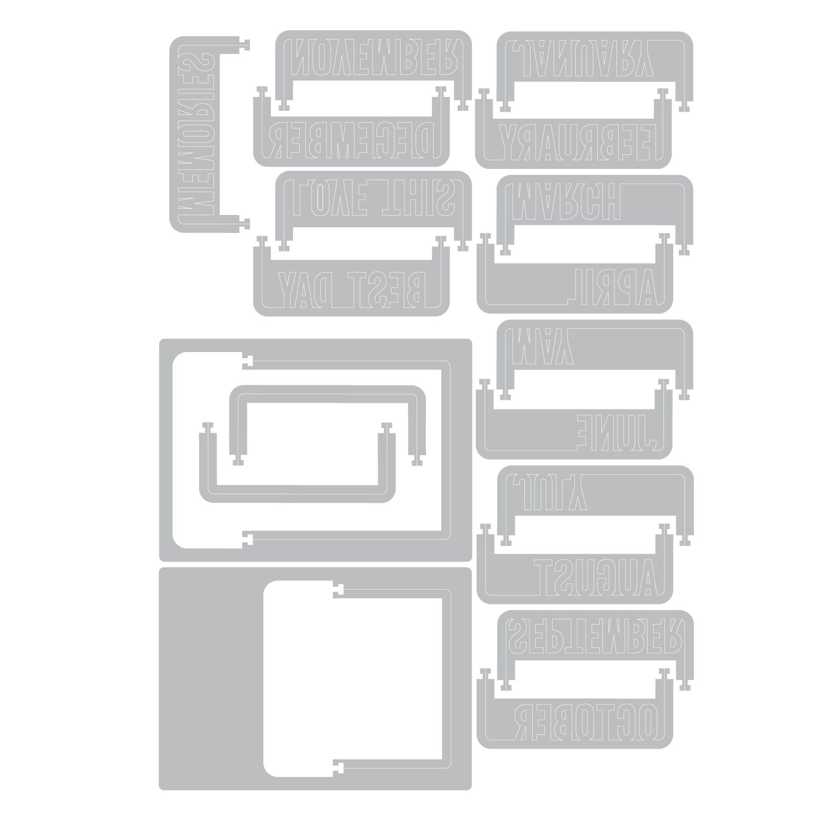 Sizzix • Thinlits Die Set Snap and Swap Instamatic by 49 and Market 19pcs