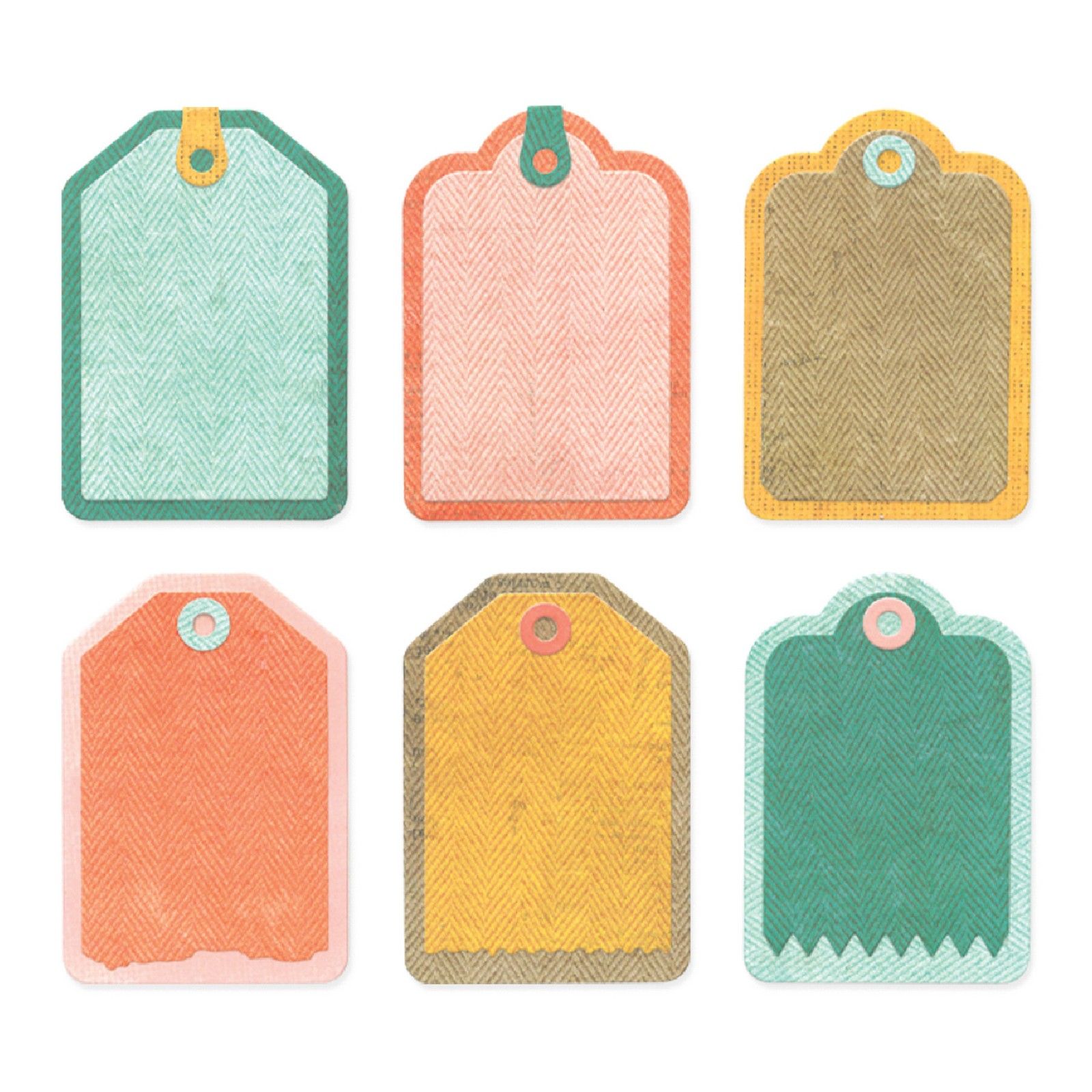 Sizzix • Thinlits Die Set Snap and Swap Mini Tags by 49 and Market 14pcs