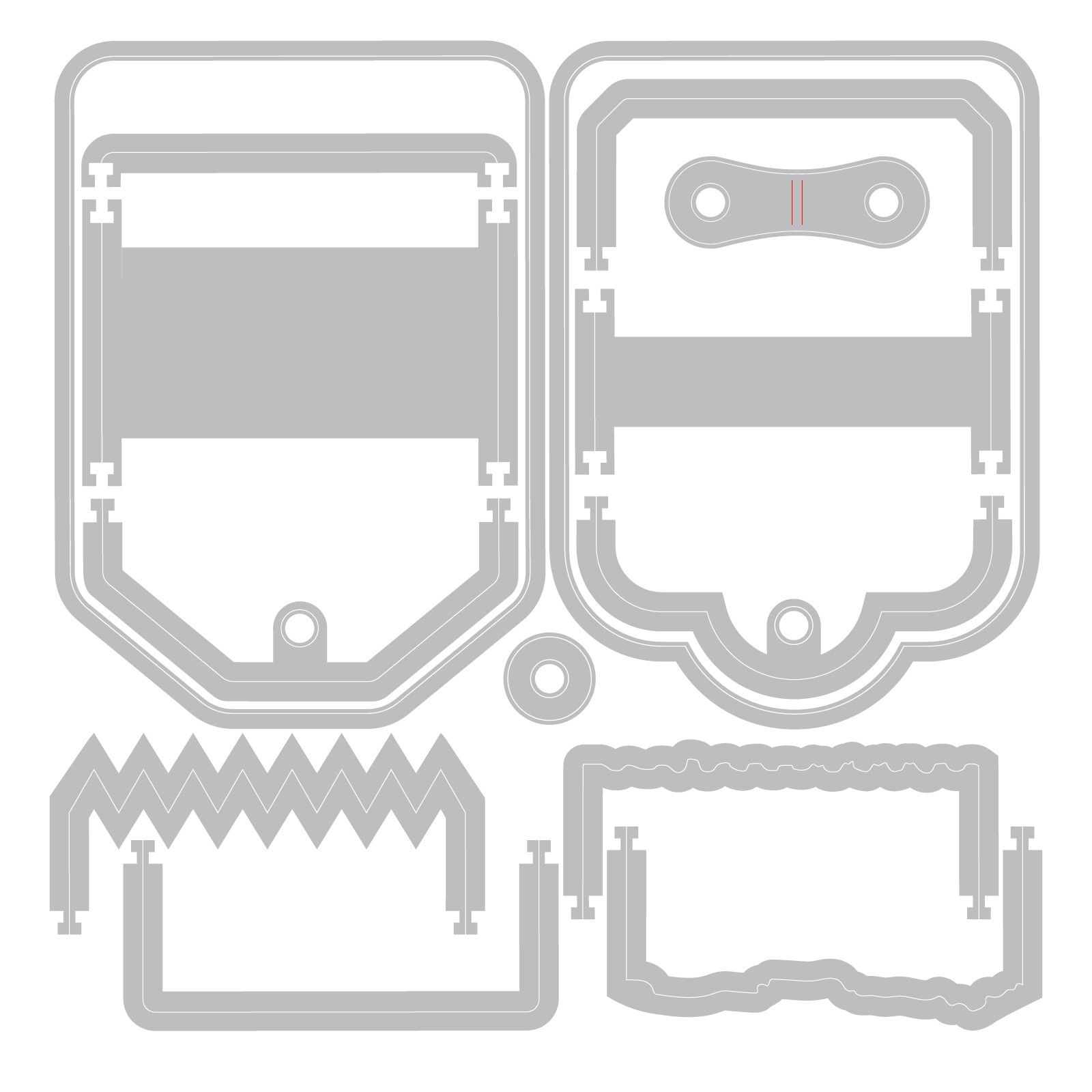 Sizzix • Thinlits Die Set Snap and Swap Mini Tags by 49 and Market 14pcs