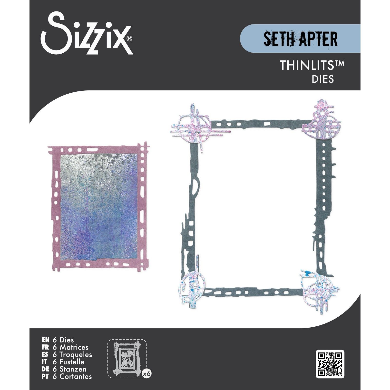 Sizzix • Thinlits Die Set Framed by Seth Apter 6pcs