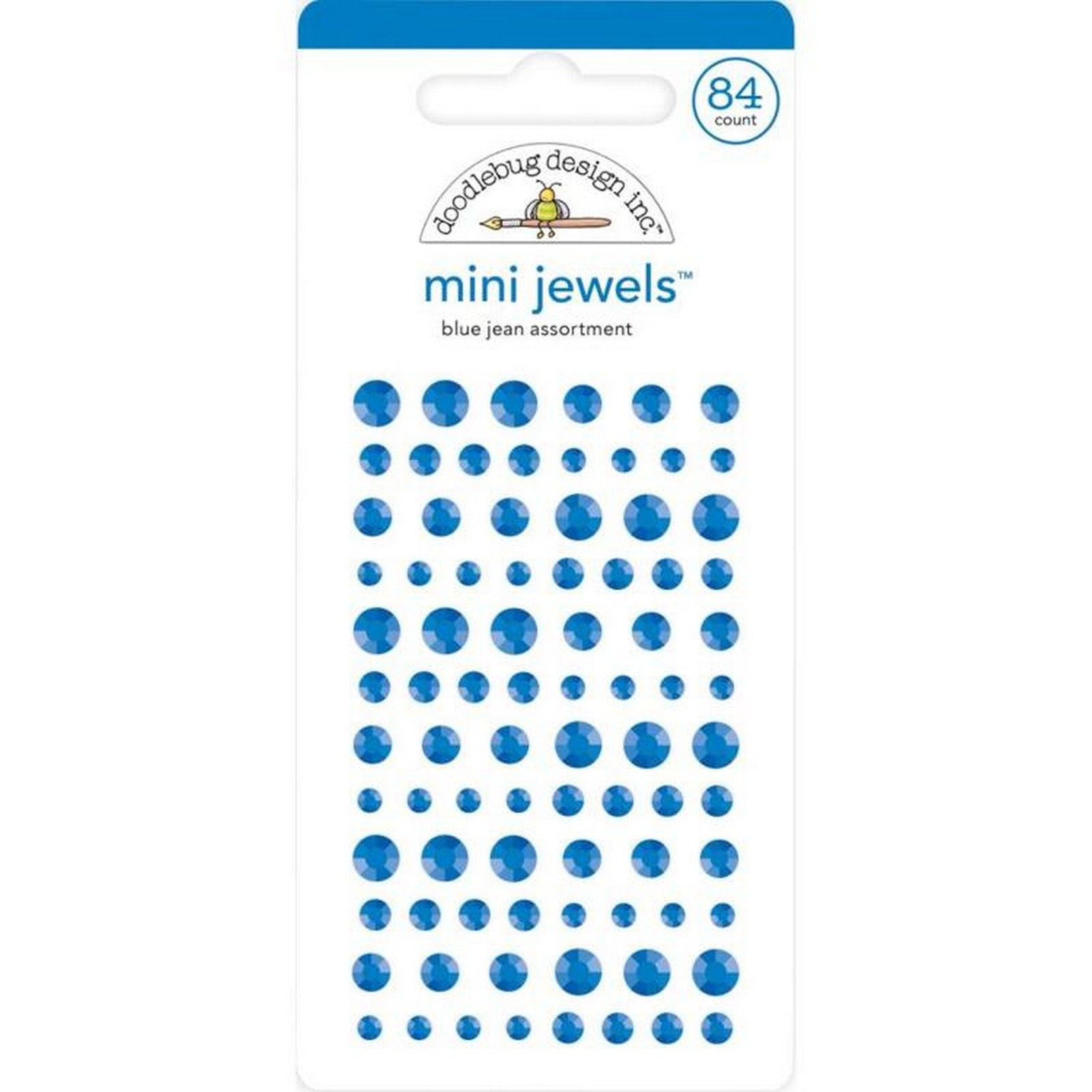 Doodlebug Design • Blue Jean Mini Jewels 84pieces