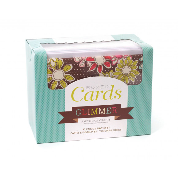 American Crafts • Boxed cards & envelopes Glimmer