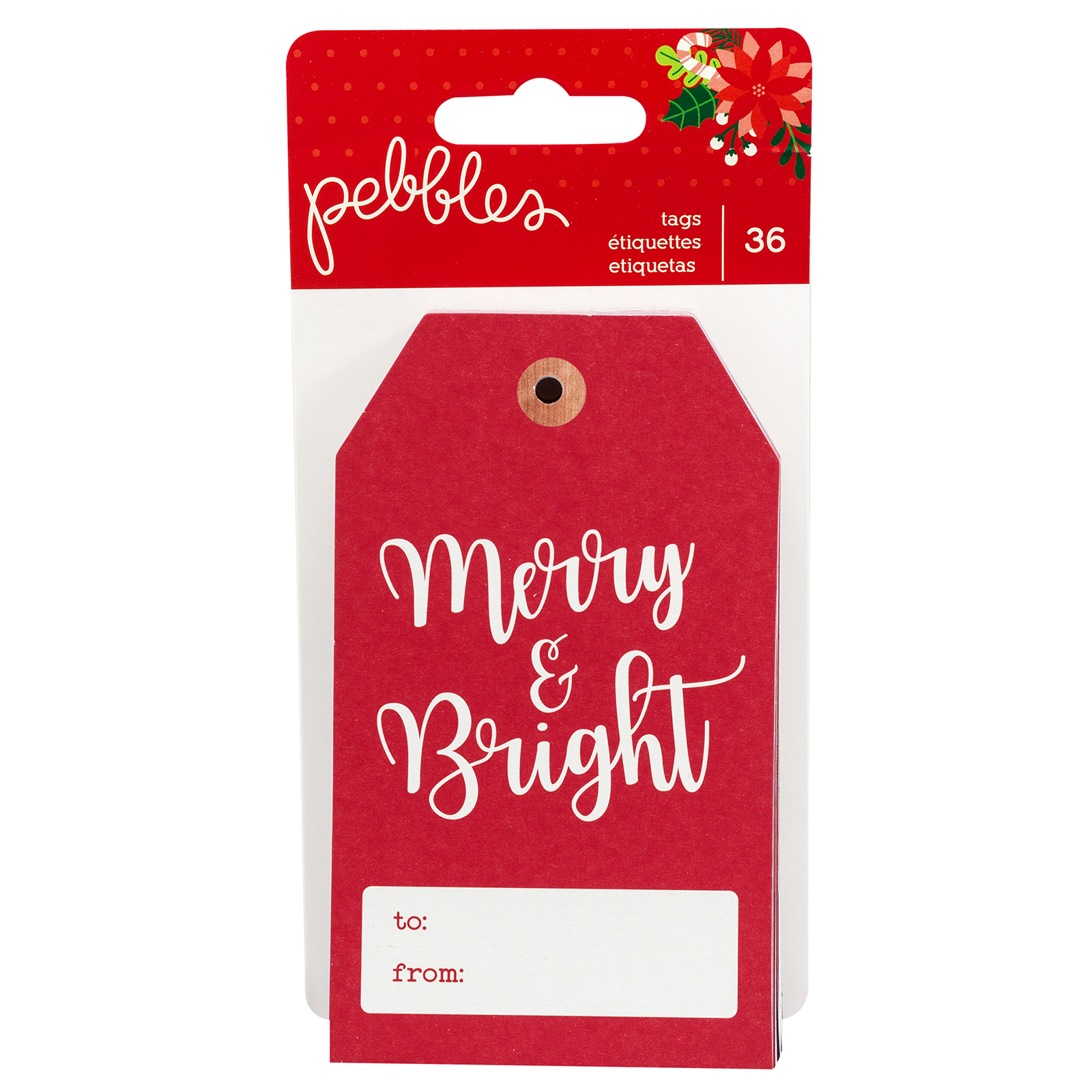Pebbles • Cozy & bright tag pad x36
