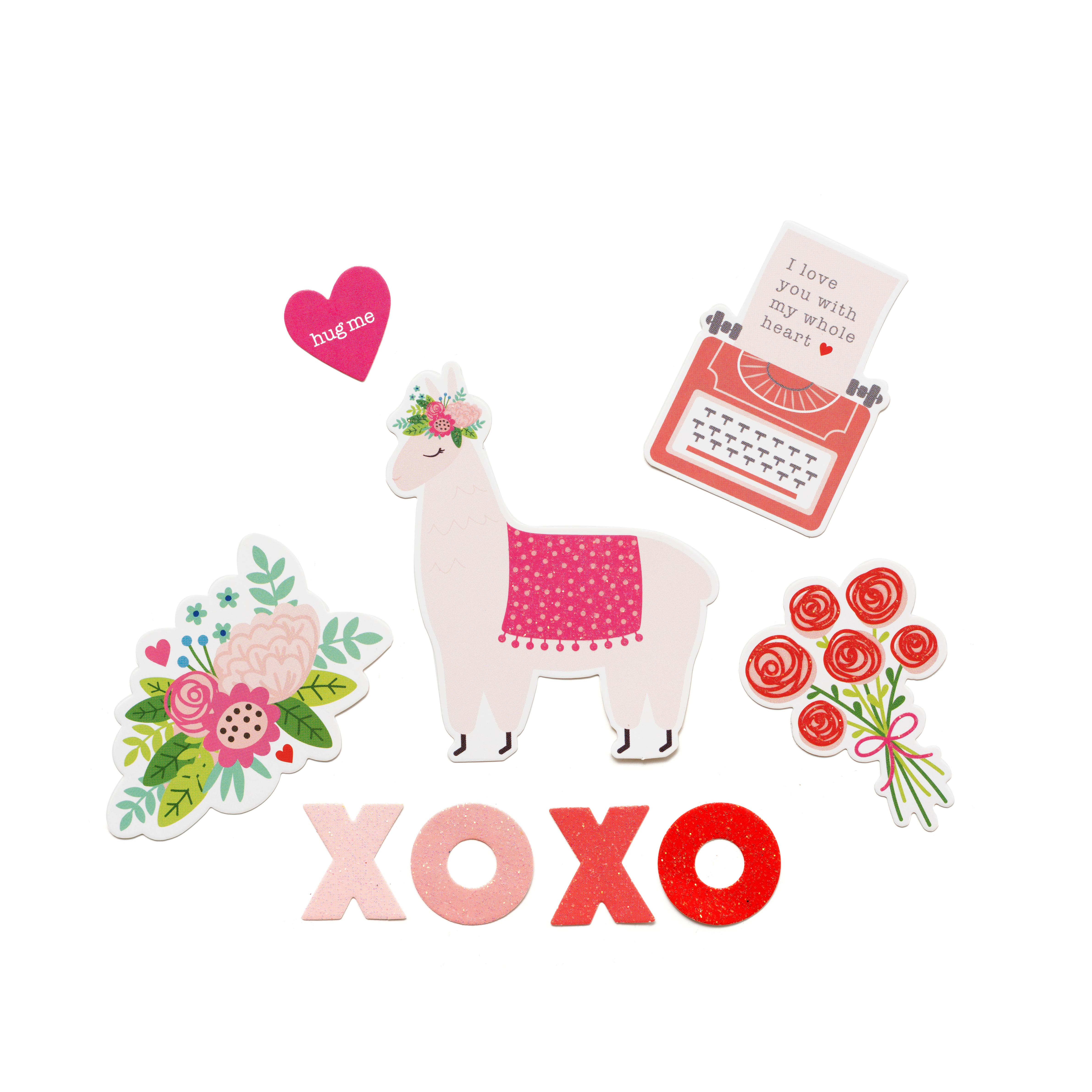 Pebbles • Stickers loves me 15,2x30,5cm icon & accent 56pcs