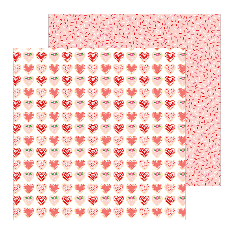 Pebbles • Patterned paper loves me 30,5x30,5cm Sweet love