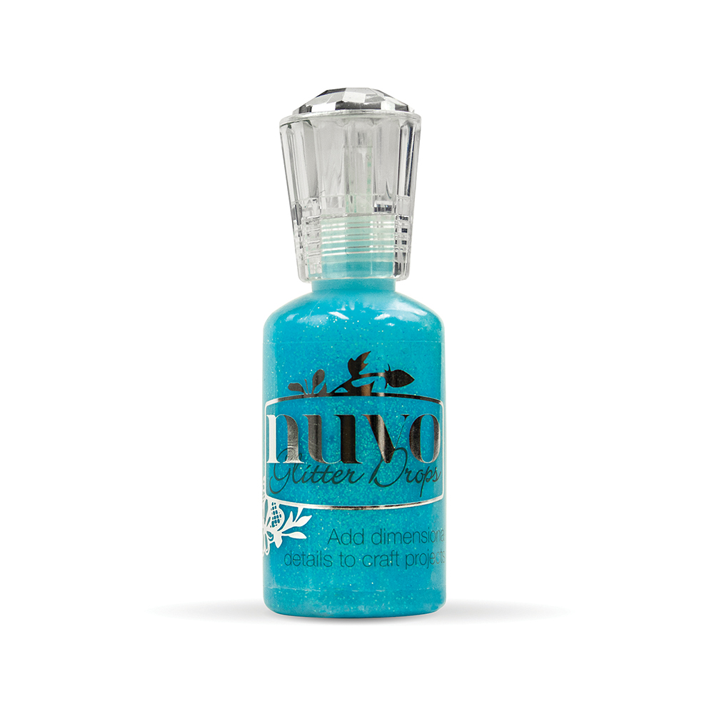 Nuvo • Glitter drops Blue lagoon