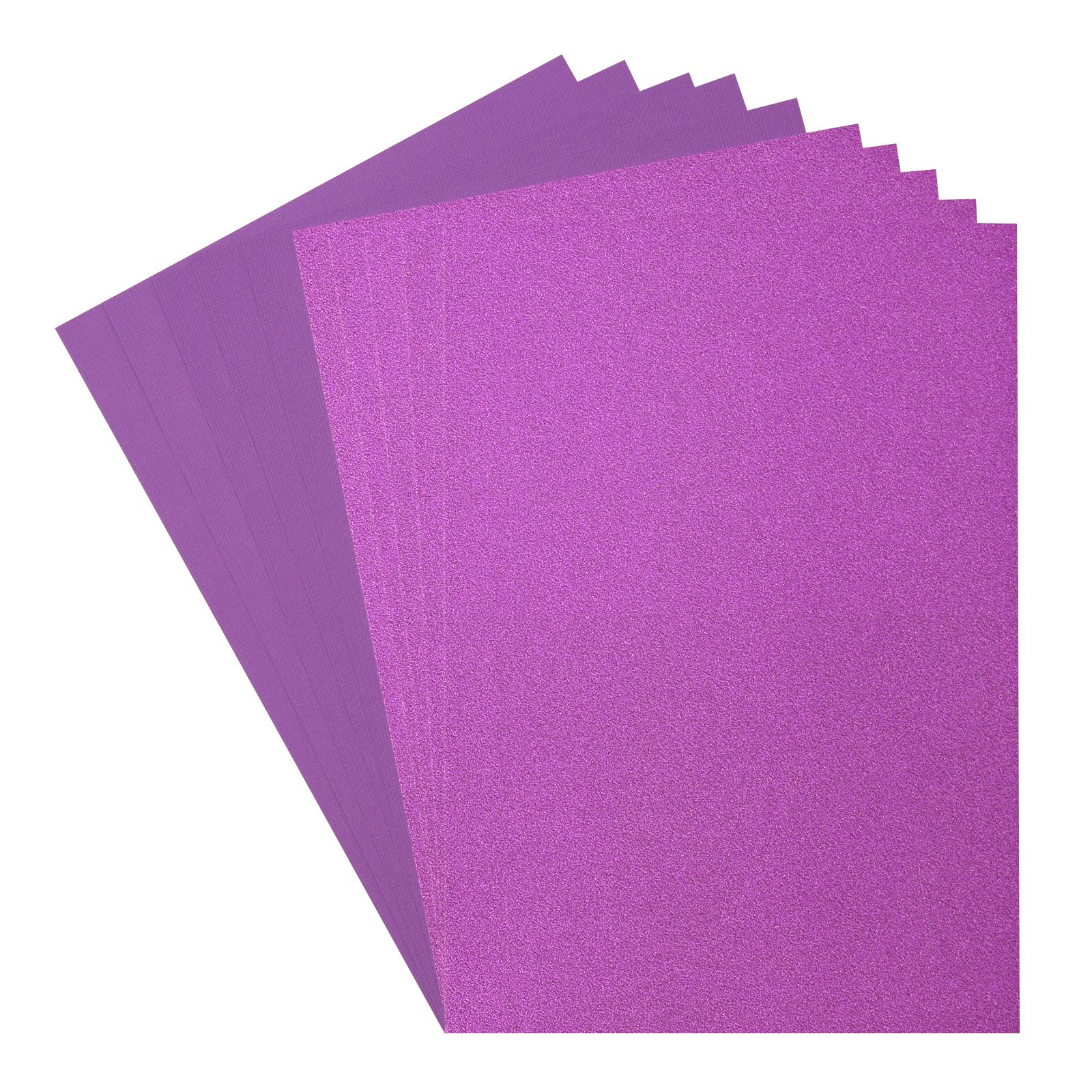 Florence • Glitzer Papier und Cardstock Set 216g A4 Purple/Violet 10x