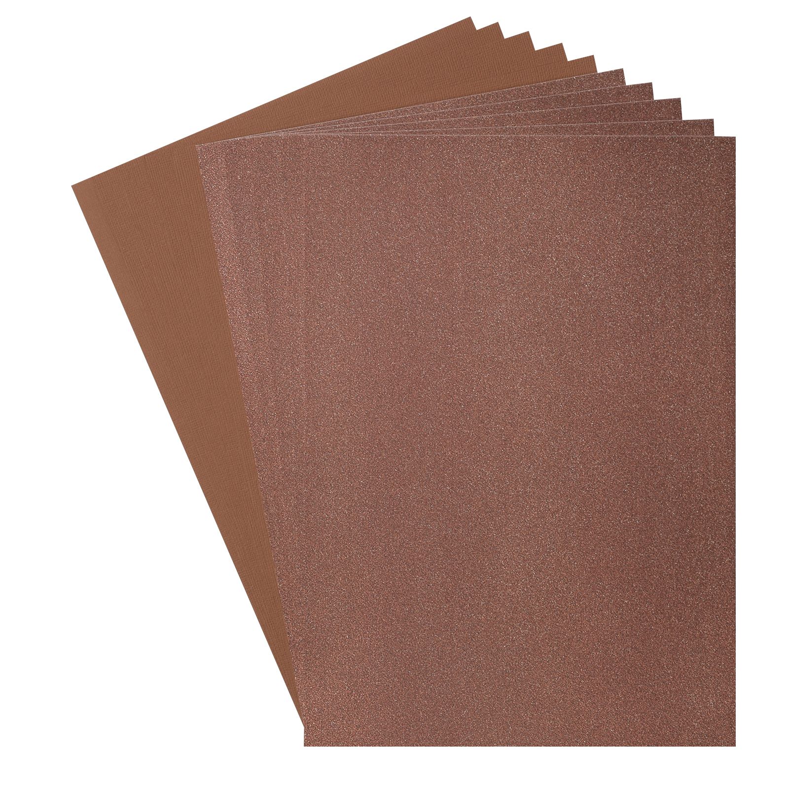 Florence • Glitter Papier en Cardstock Set 216g A4 10x Brown/Hazelnut
