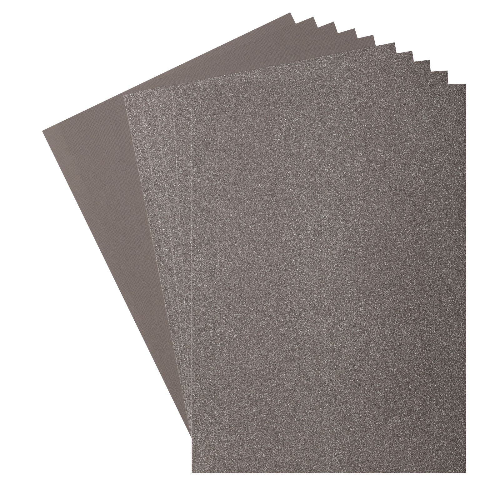 Florence • Glitter Paper and Cardstock Set 216g A4 10x Gray/Concrete