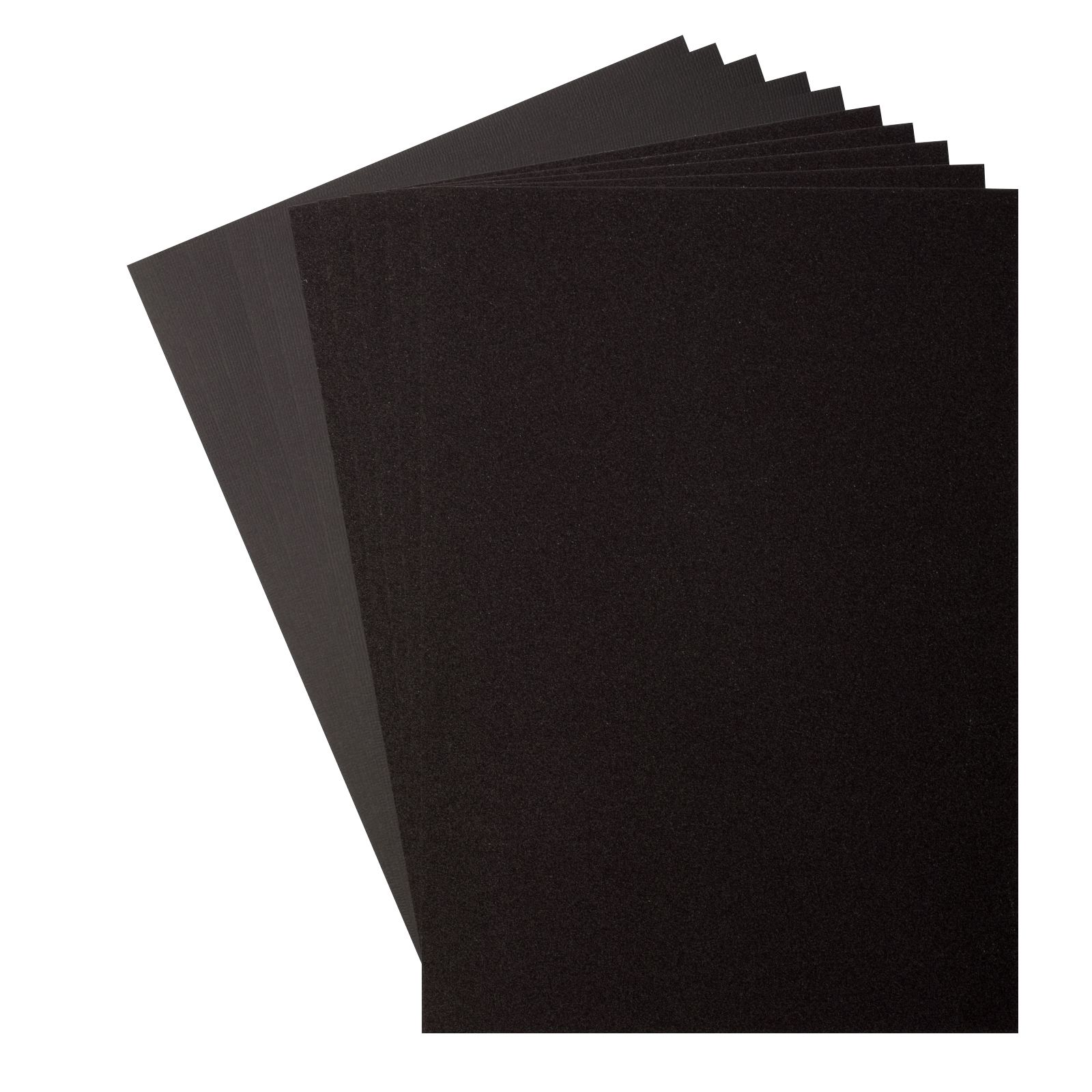 Florence • Purpurina Papel y Cardstock Set 216g A4 Black/Black 10x
