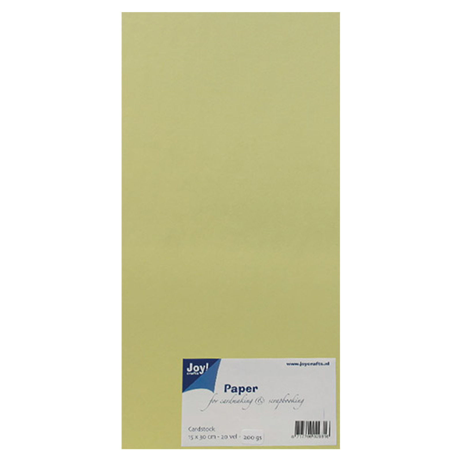 Joy!Crafts • Paper set 15x30cm 20pcs Light yellow