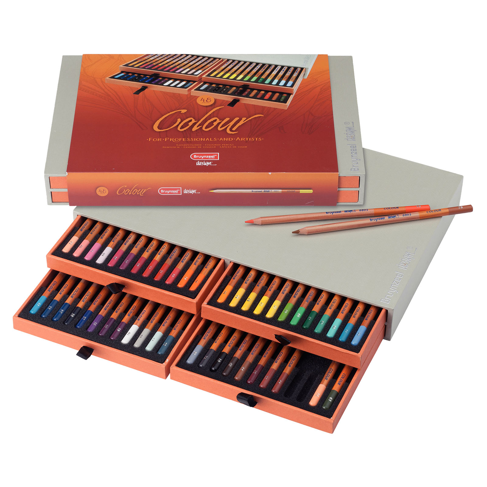 Bruynzeel • Caja de lápices de colores Design Color 48pcs