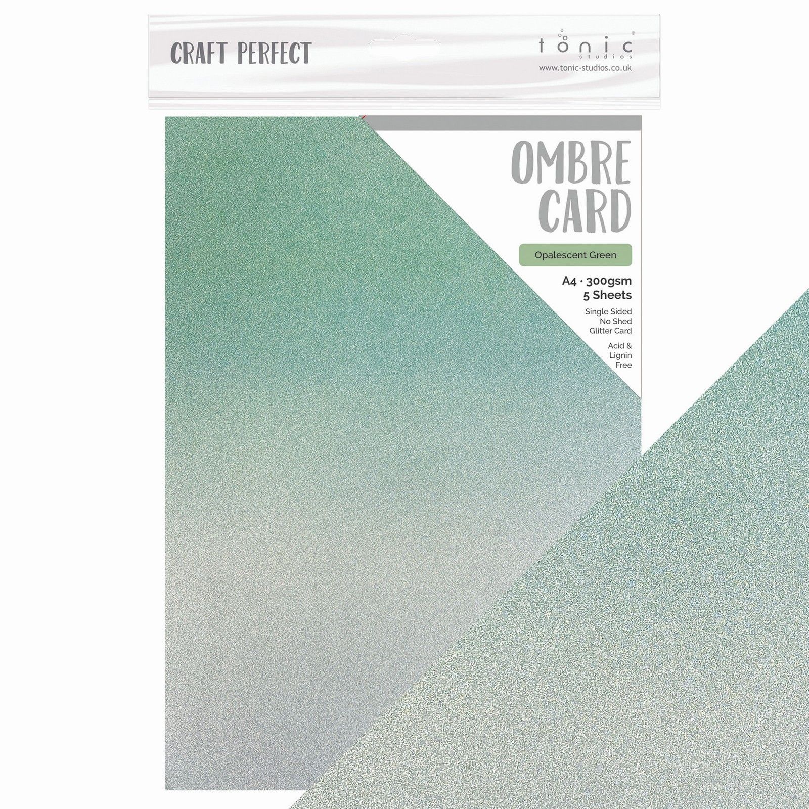 Craft Perfect • Spring Meadow Ombre Card Opalescent Green