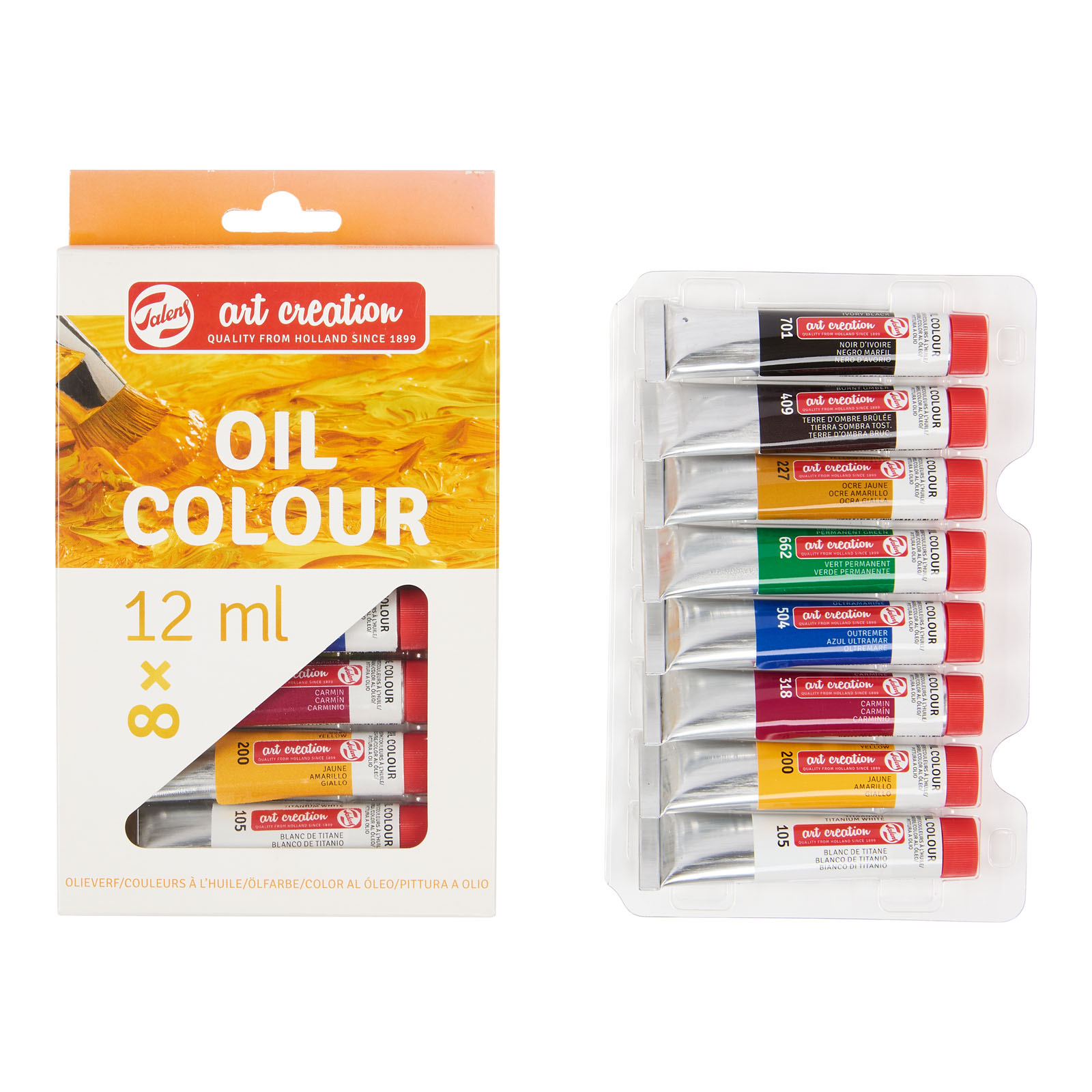 Talens Art Creation • Oil Colour Set 8x12ml