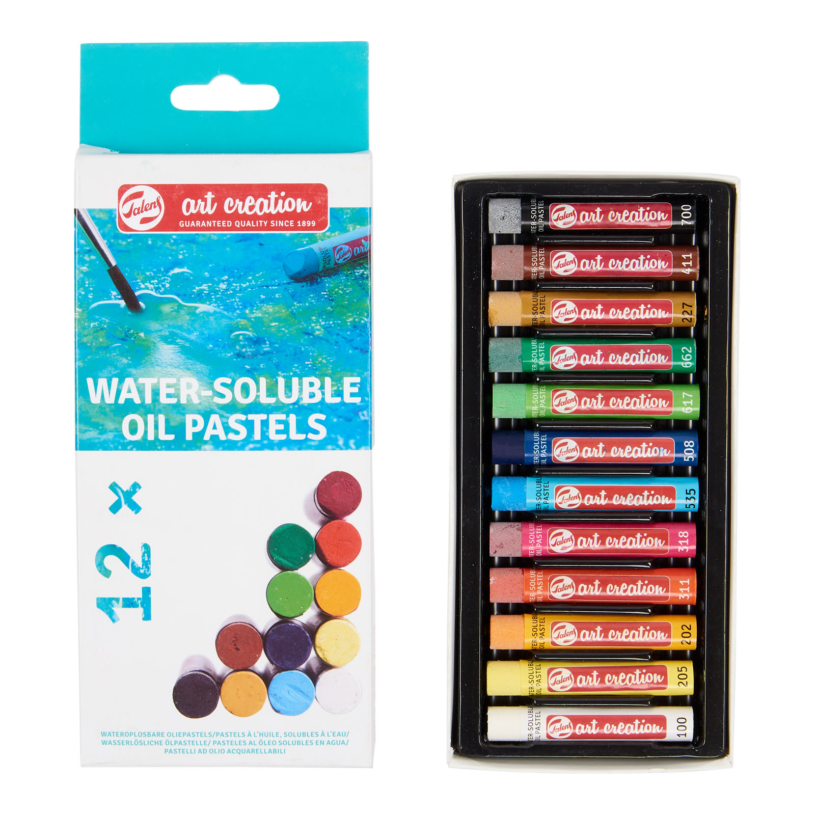 Talens Art Creation • Set Pastels à Huile, Solubles à L'Eau 12pcs