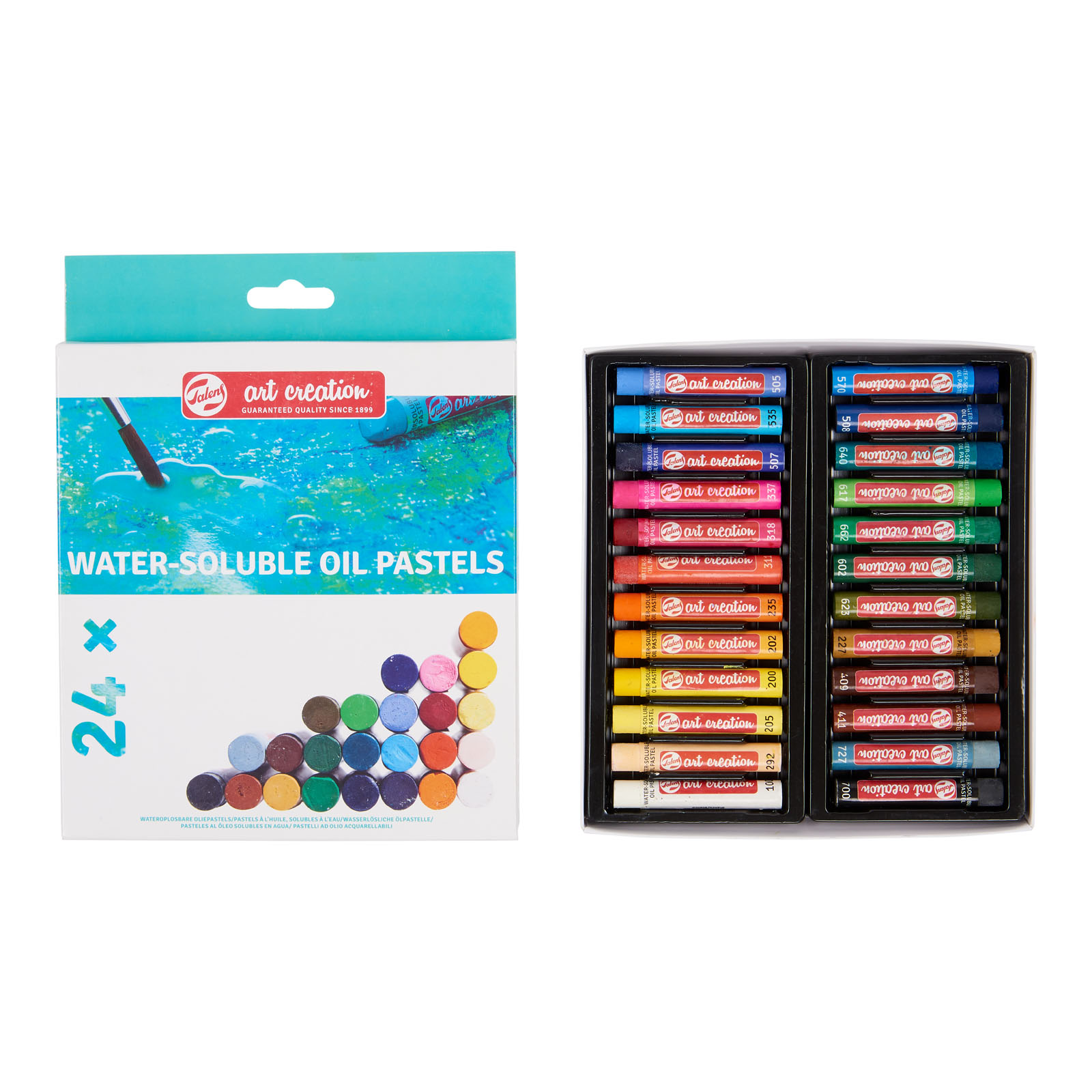 Talens Art Creation • Set Pastels à Huile, Solubles à L'Eau 24pcs