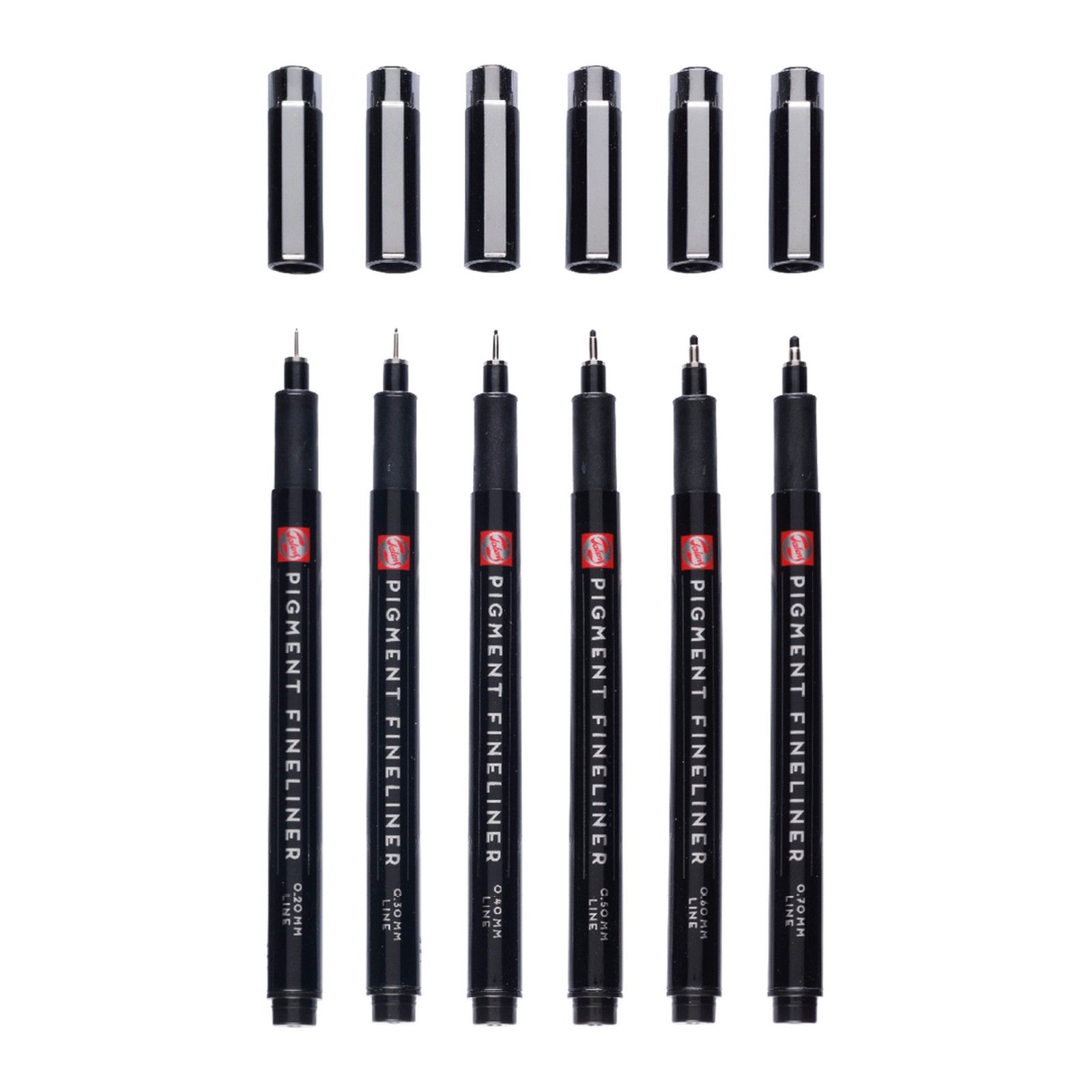 Talens • Pigment Fineliner Set Compleet, 6 stuks