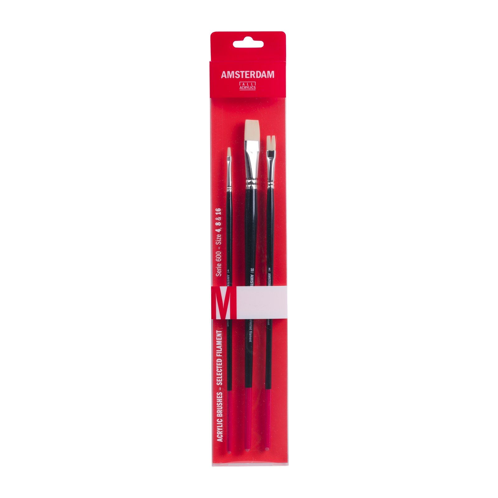 Amsterdam • Brush Set Series 600 M 4-8-16mm Synthetic Flat