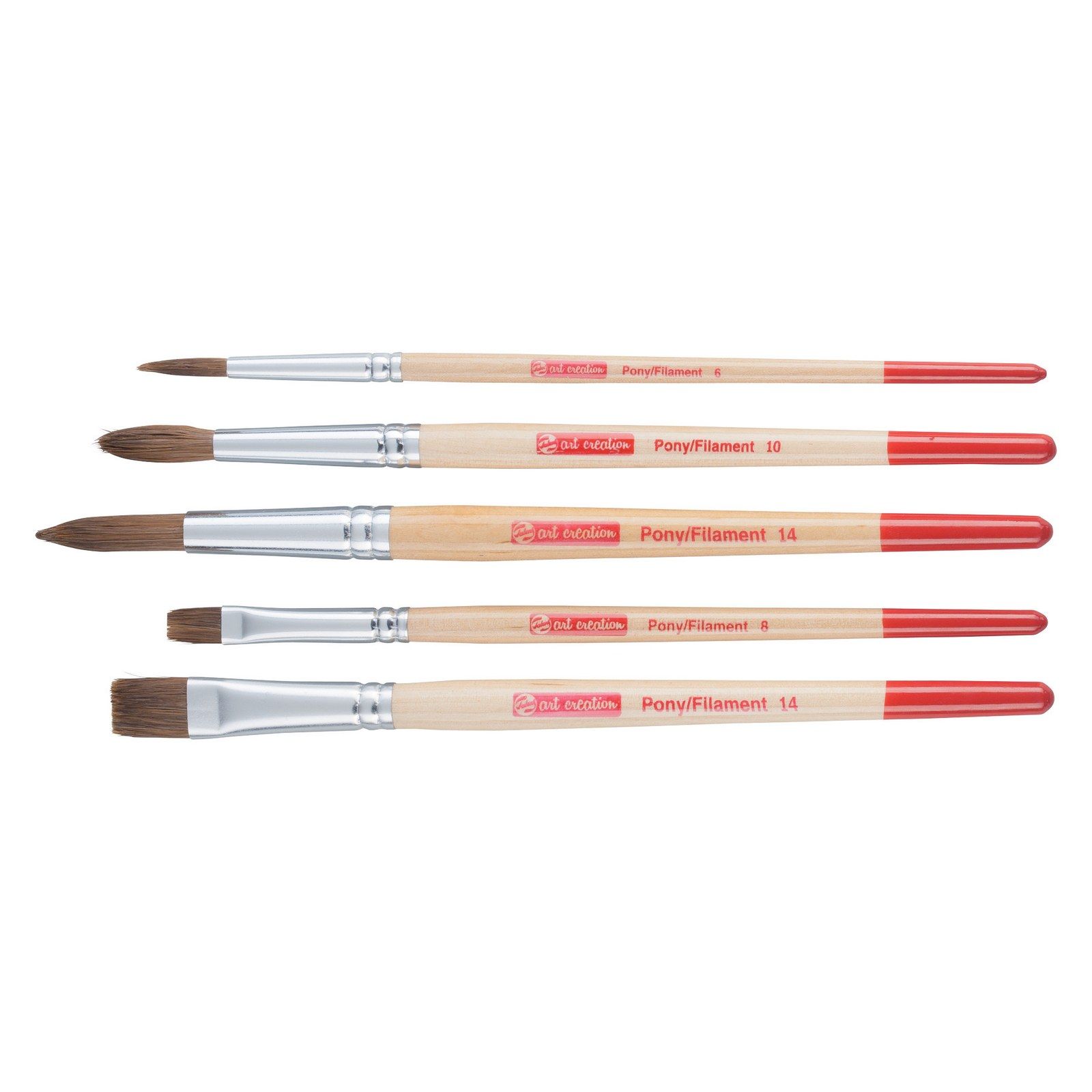 Talens Art Creation • Watercolor Brush Set of 5 - Pony/Polyester