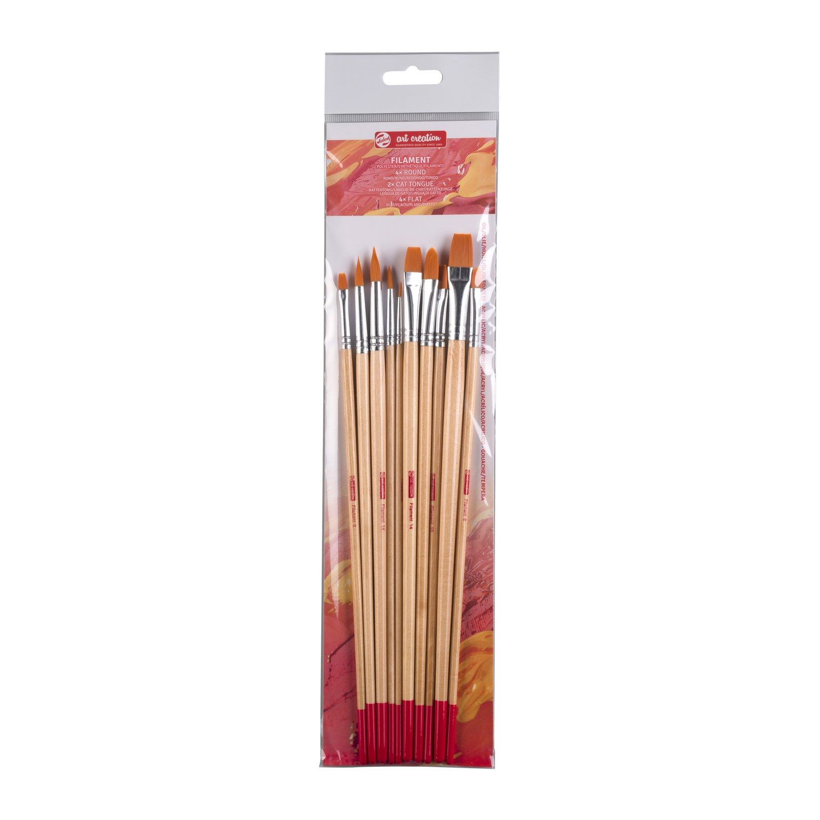 Talens Art Creation • Oil & Acrylic Brush Set Polyester 10pcs