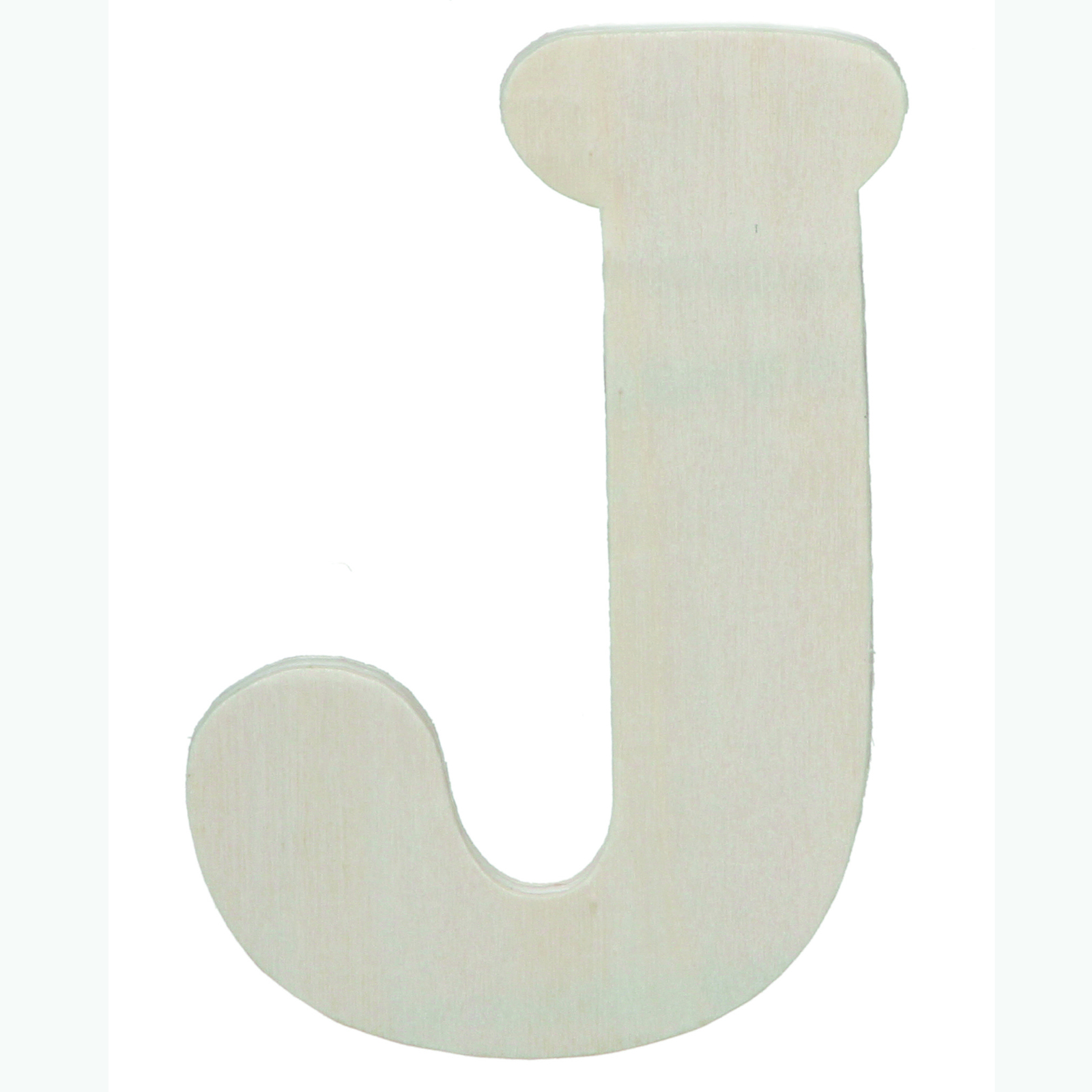 Darice • Uitgesneden houten letter J 10,8cmx5mm