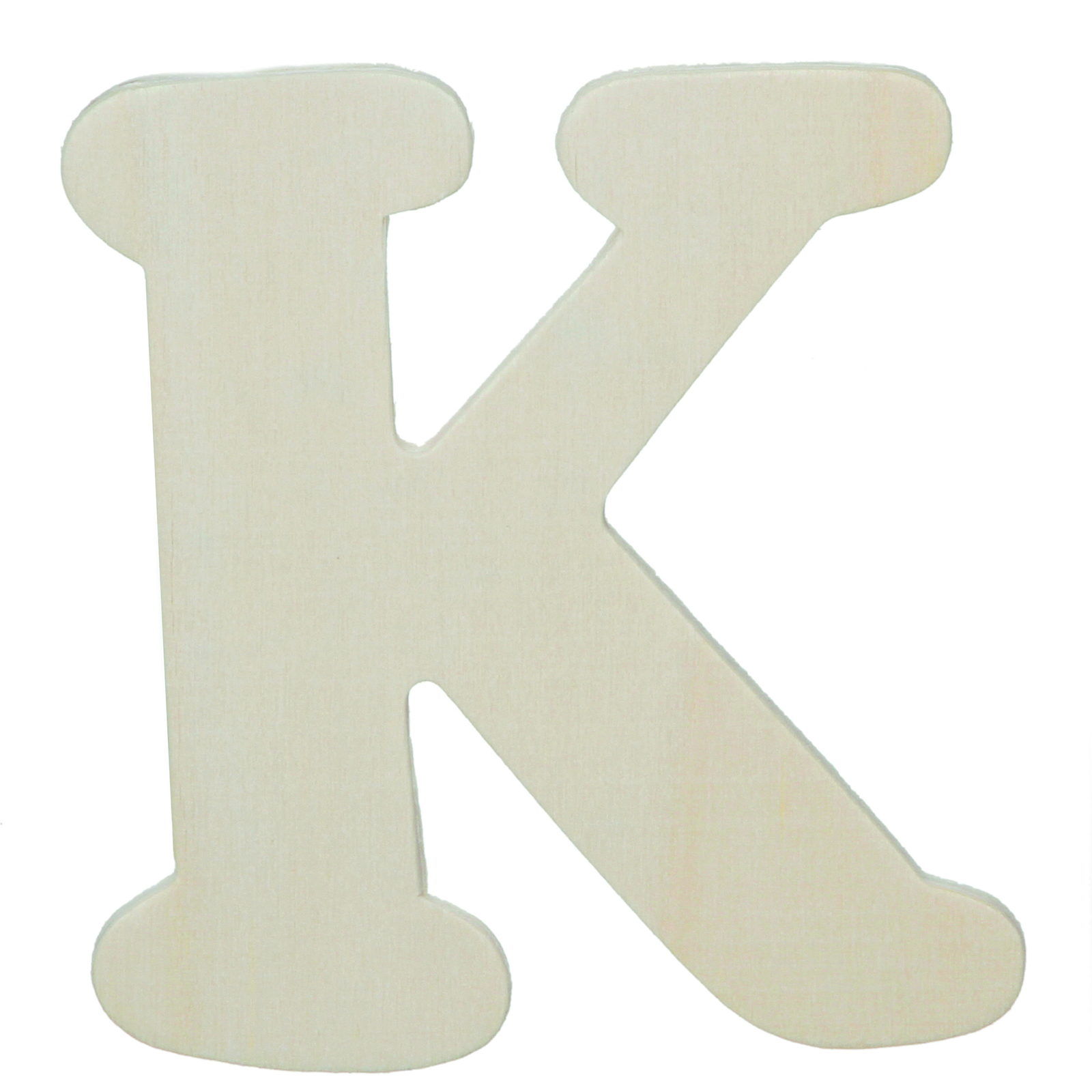 Darice • Uitgesneden houten letter K 10,8cmx5mm