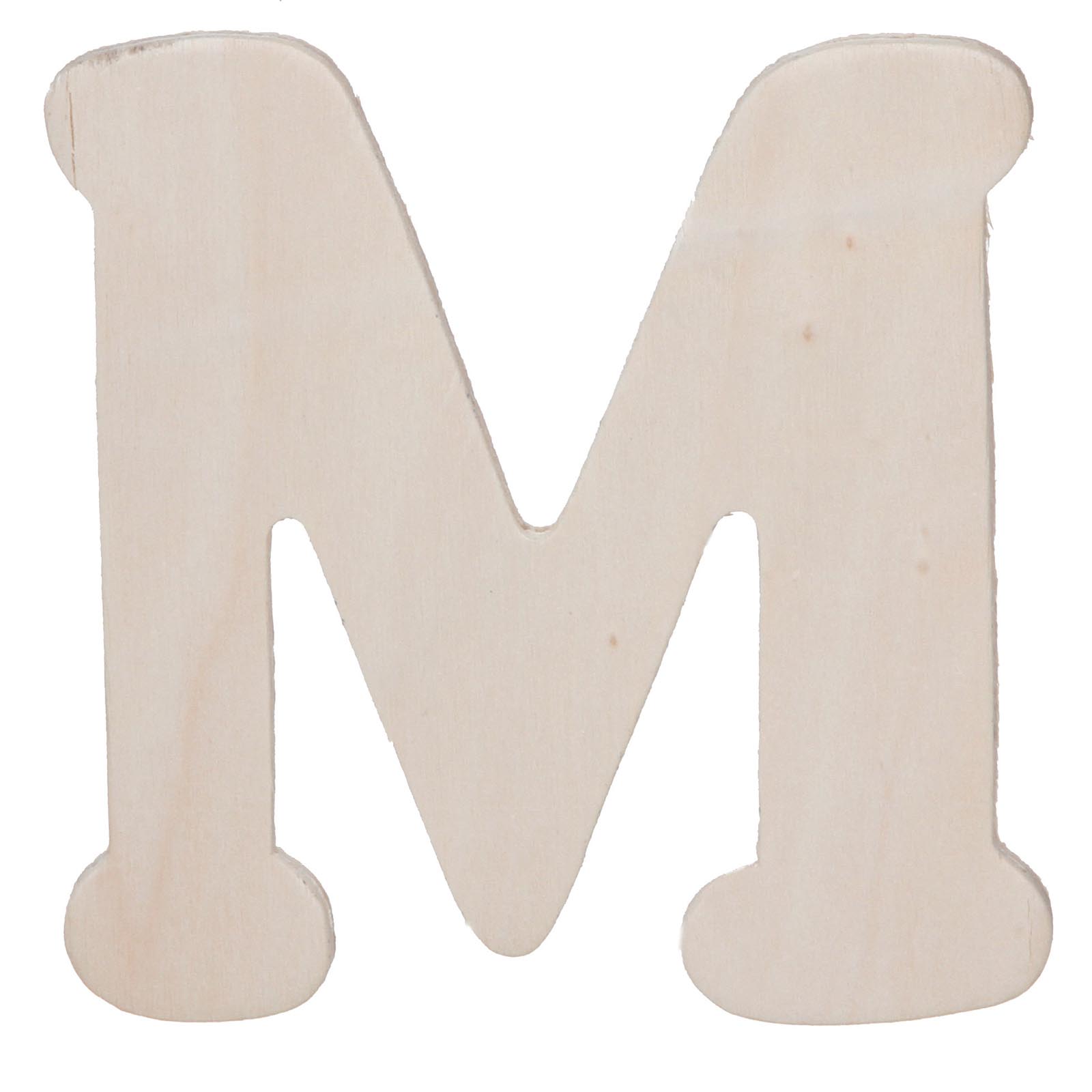 Darice • Uitgesneden houten letter M 10,8cmx5mm