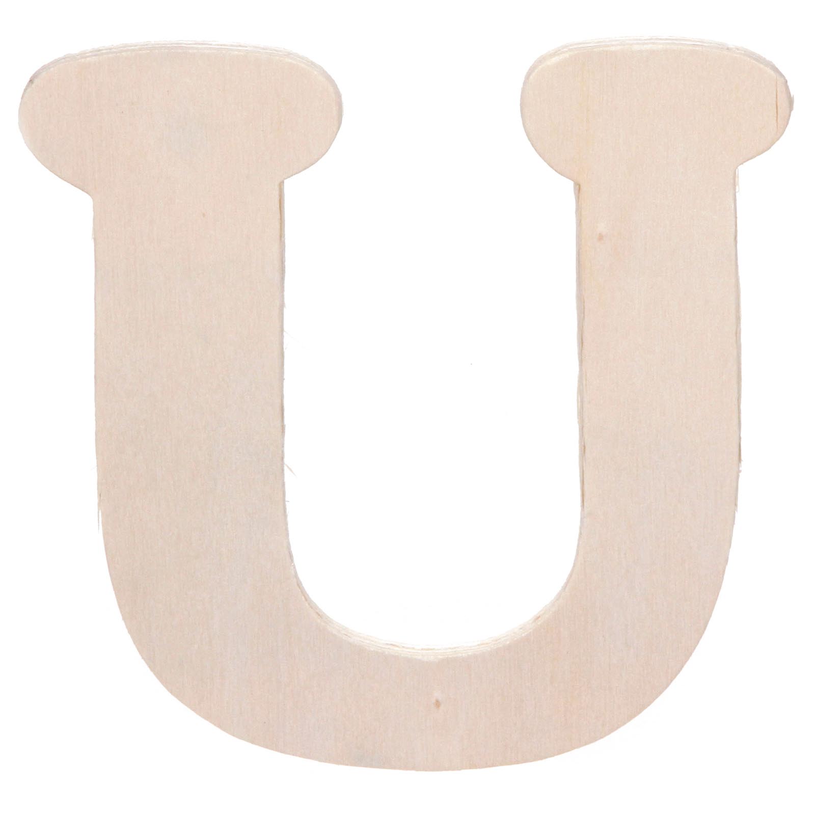 Darice • Wooden cut out letter U 10,8cmx5mm