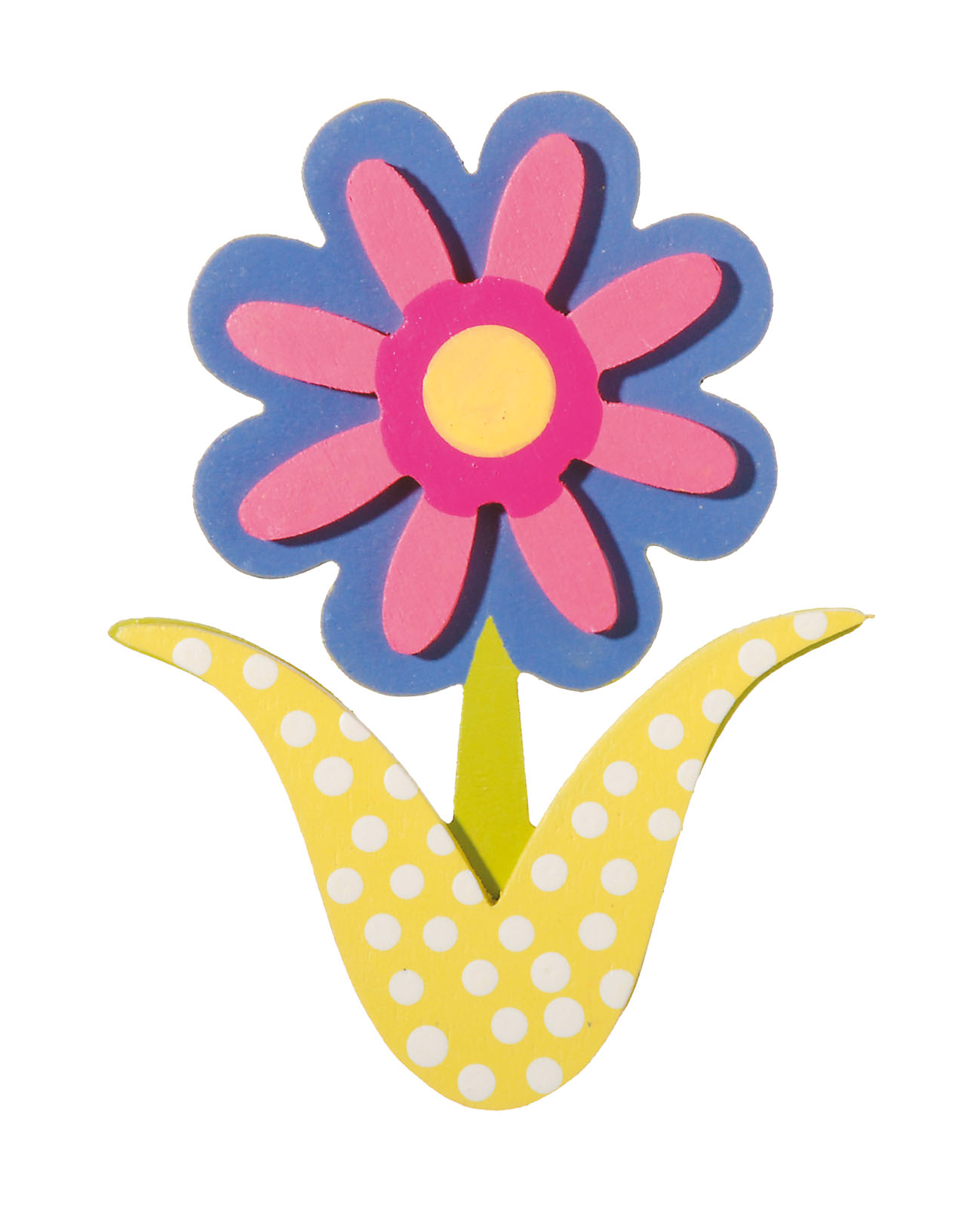 Darice • Painted wooden shape Flower with stem