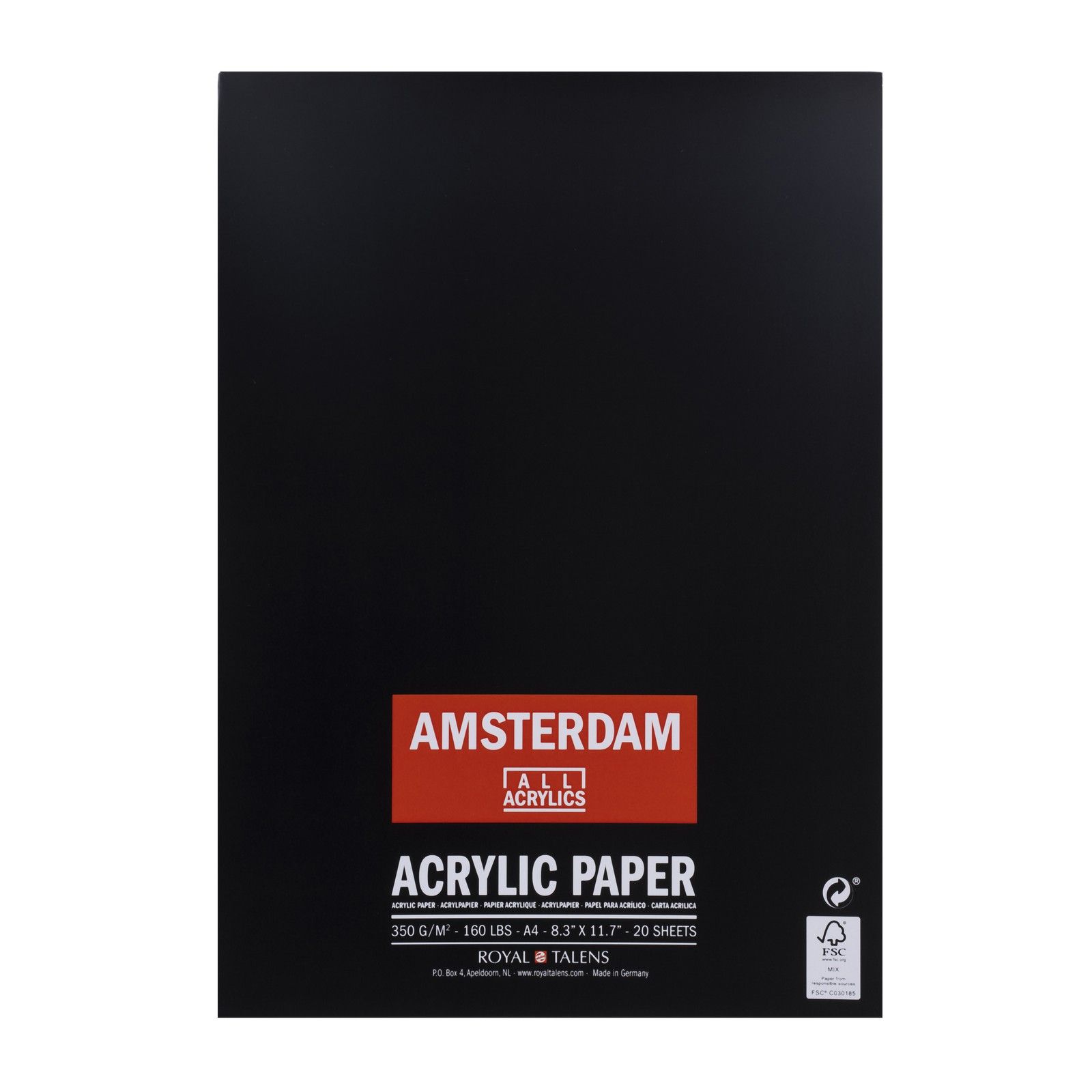 Amsterdam • Acrylpapier 21x29,7cm A4, 350 g, 20 vellen