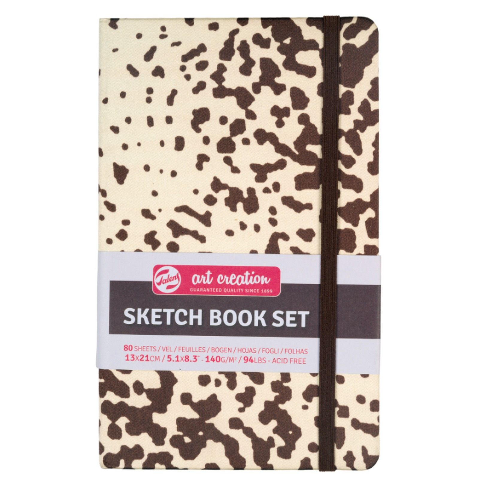 Talens Art Creation • Sketchbook Set Chocolate Brown 5.1x8.3 inch 140g 80 Sheets