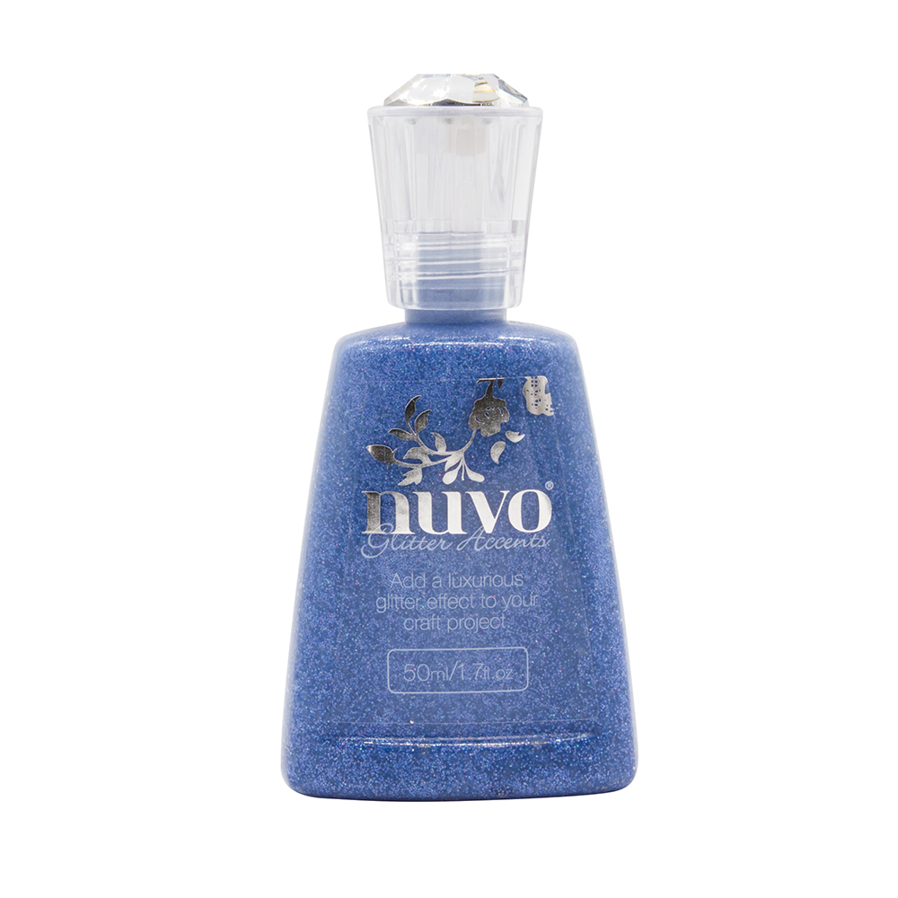 Nuvo • Glitter accents Ballroom blue